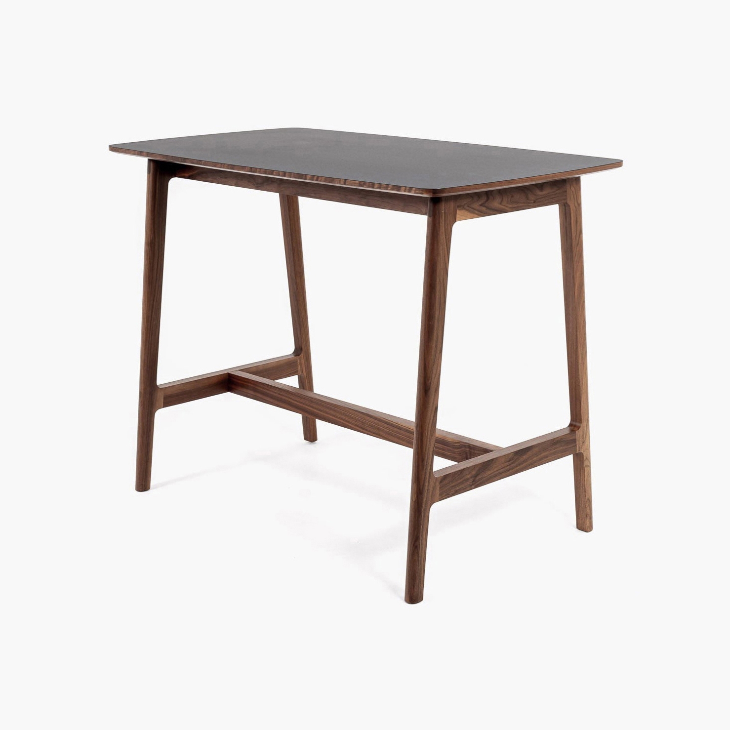 Dulwich Bar Table - Polaris Top | Walnut / Black