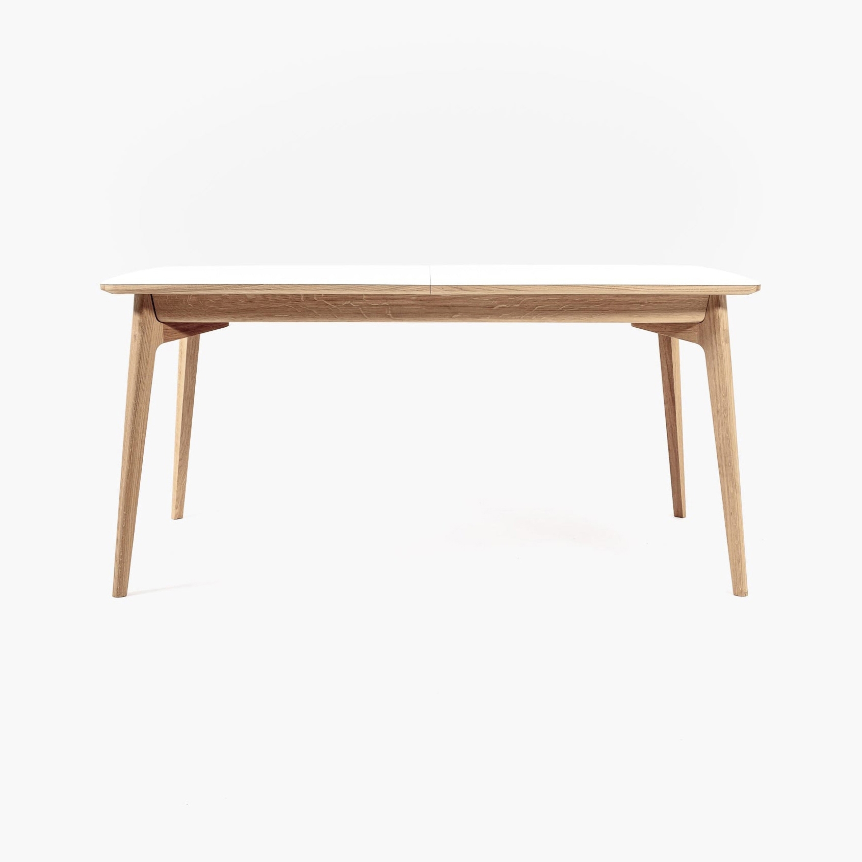 Vertoon produk Dulwich Extending Table - Polaris Top | Oak / Polaris White van vervaardiger Case Furniture