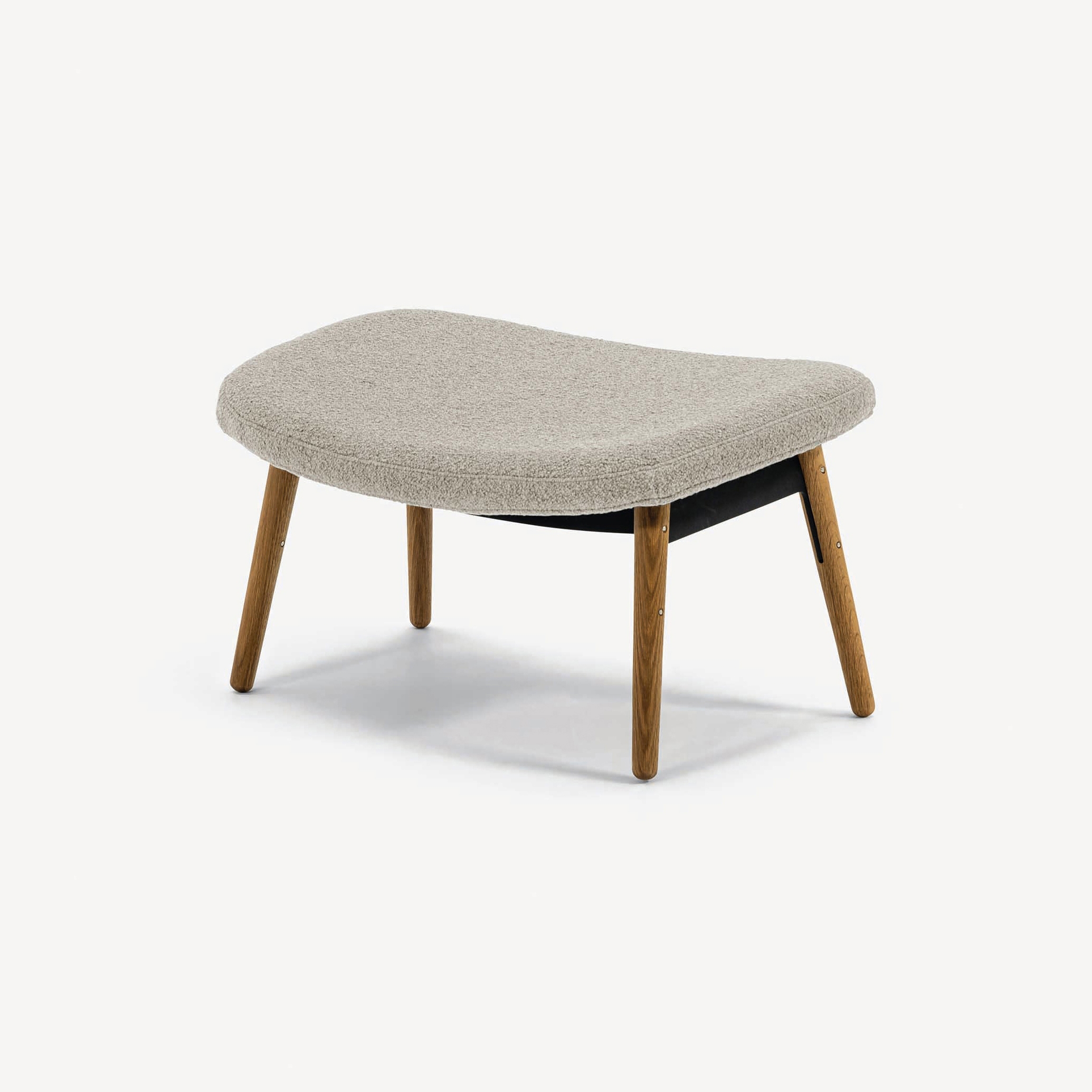 Ella Ottoman | Oak / Chalk
