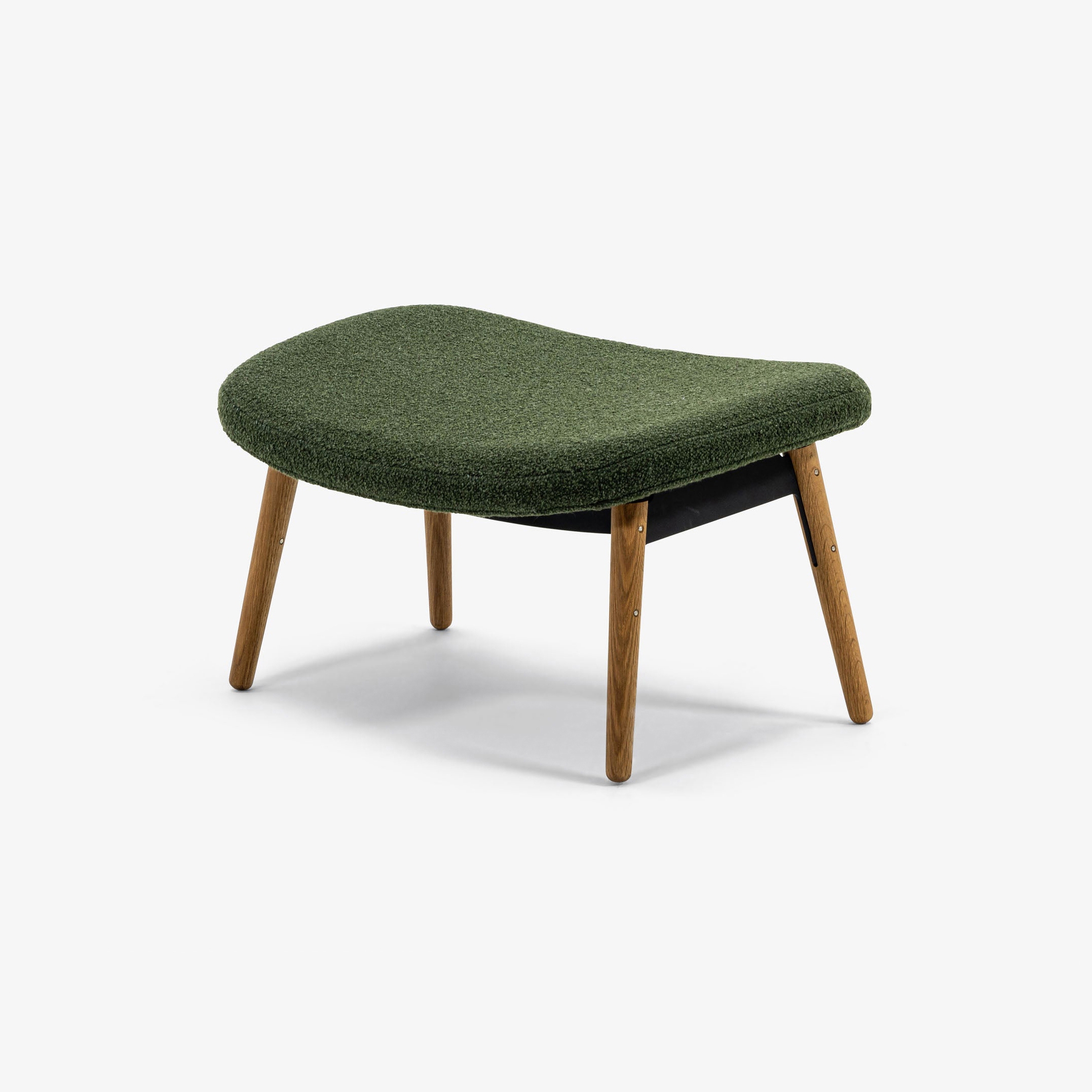 Ella Ottoman | Oak / Moss