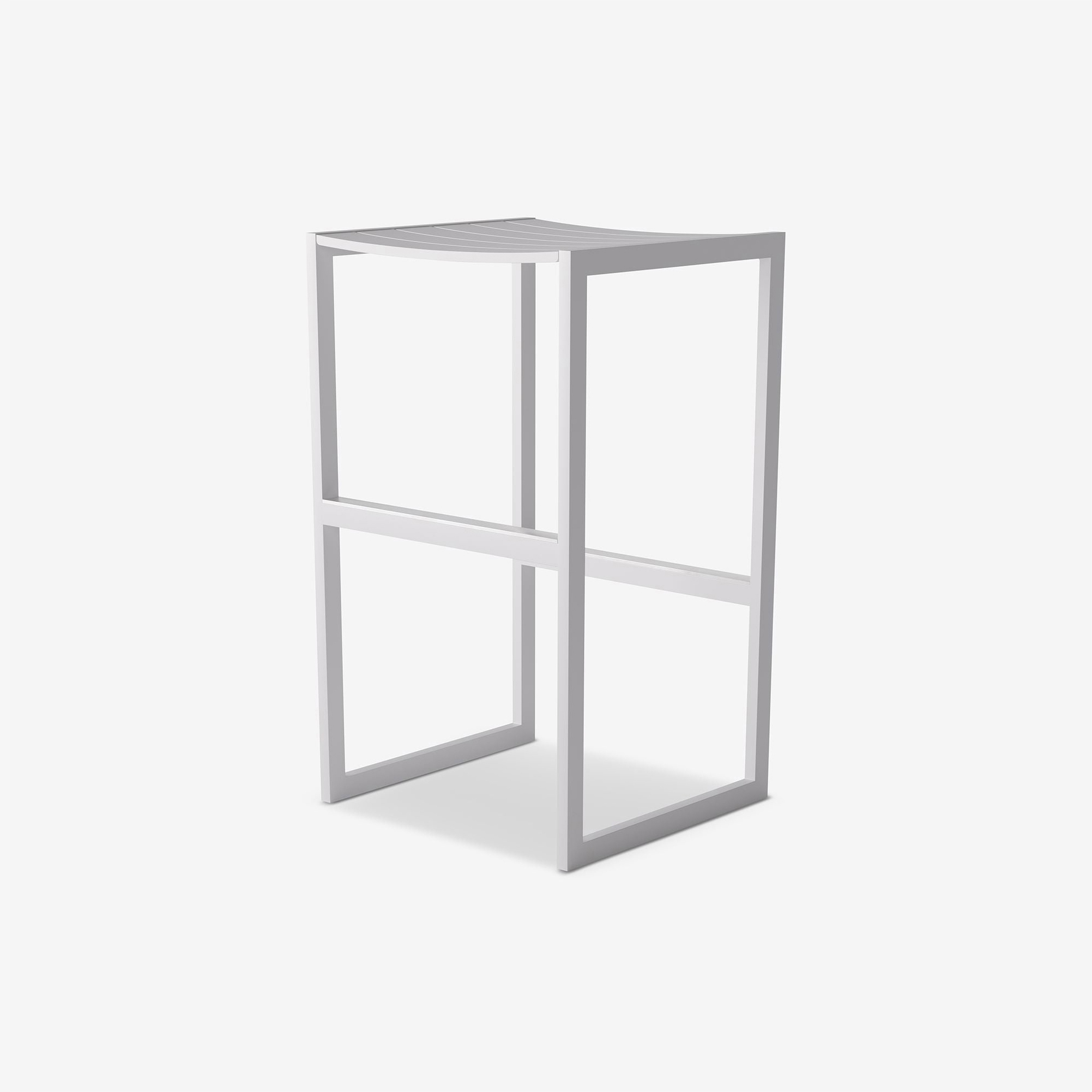 Eos Backless Bar Stool | White