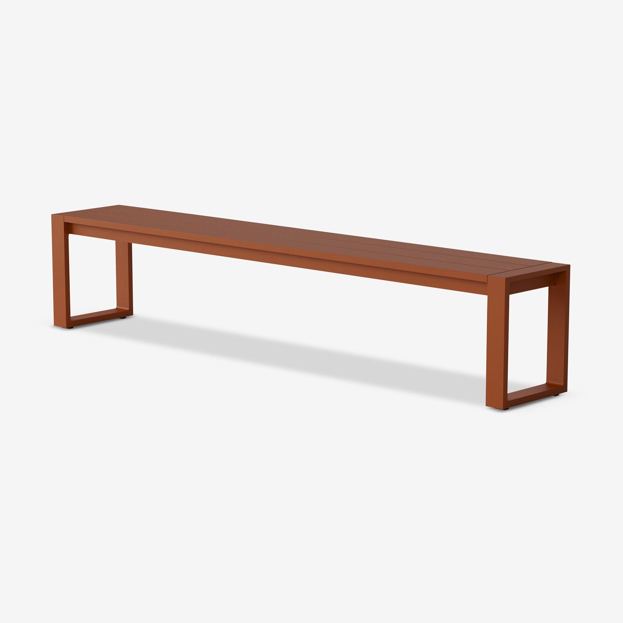 Eos Communal Bench | Rust