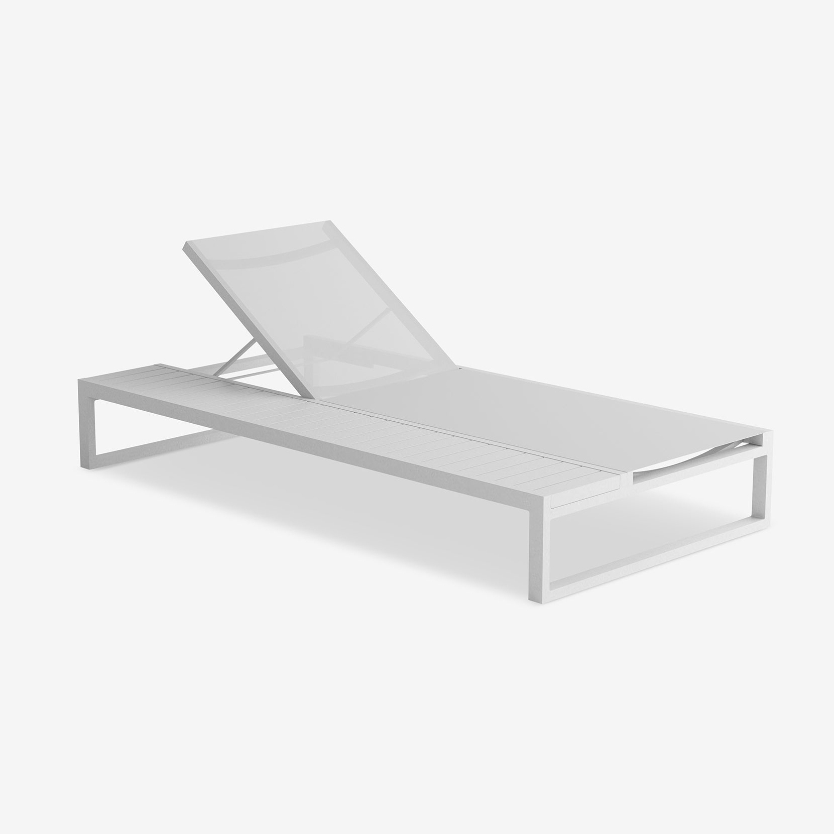 Eos Platform Lounger | White
