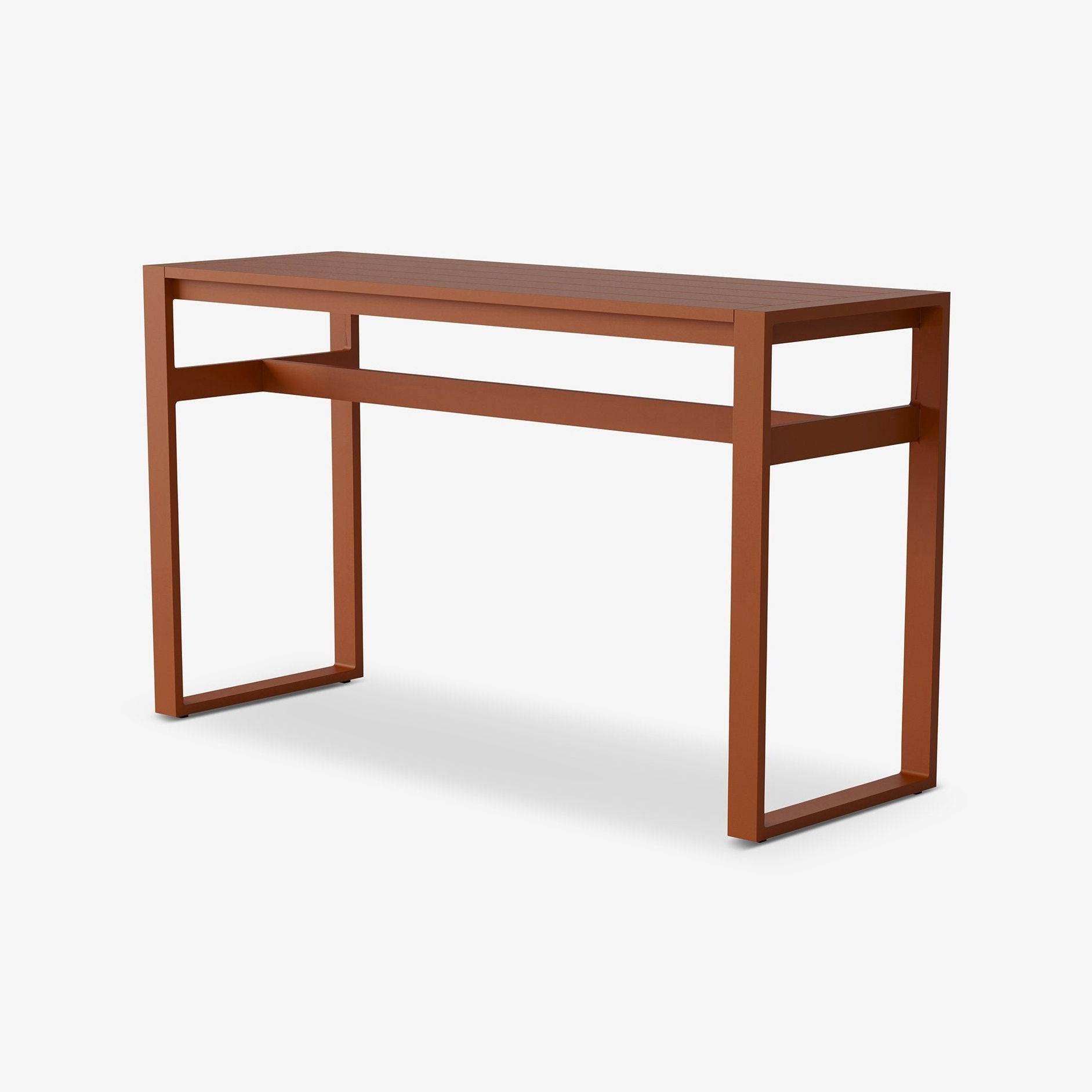 Eos Rectangular Bar Table | Rust