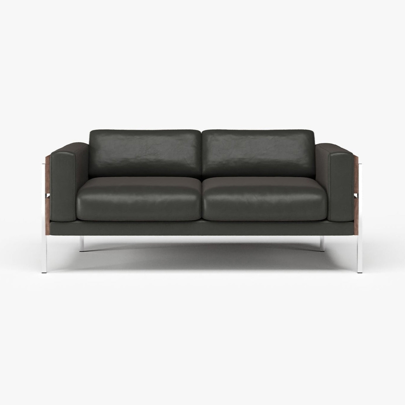 Mostra il prodotto Forum 2-Seater Sofa | Walnut / Black - Leather del produttore Case Furniture