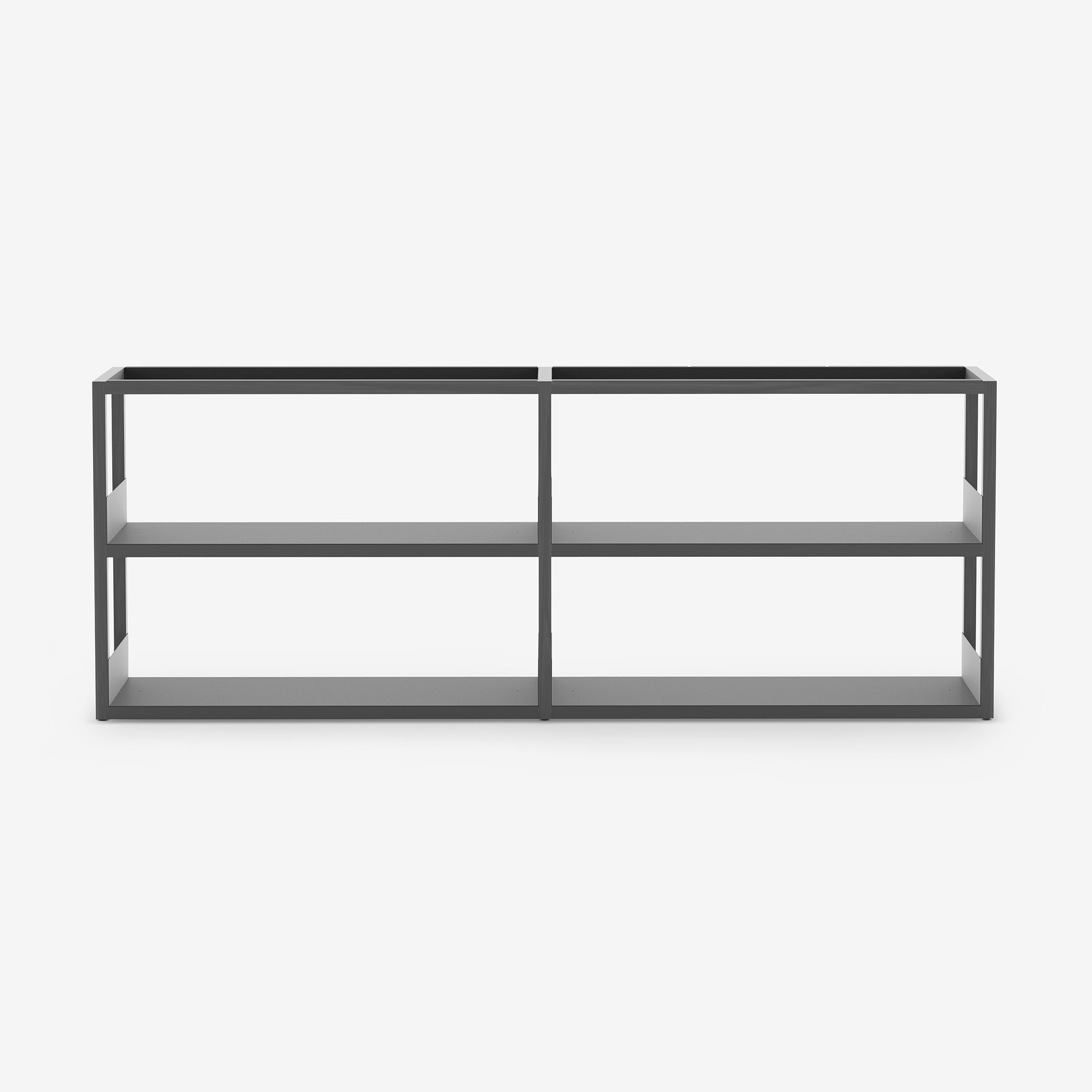 Vertoon produk Lap Shelving Low | Library | Black van vervaardiger Case Furniture