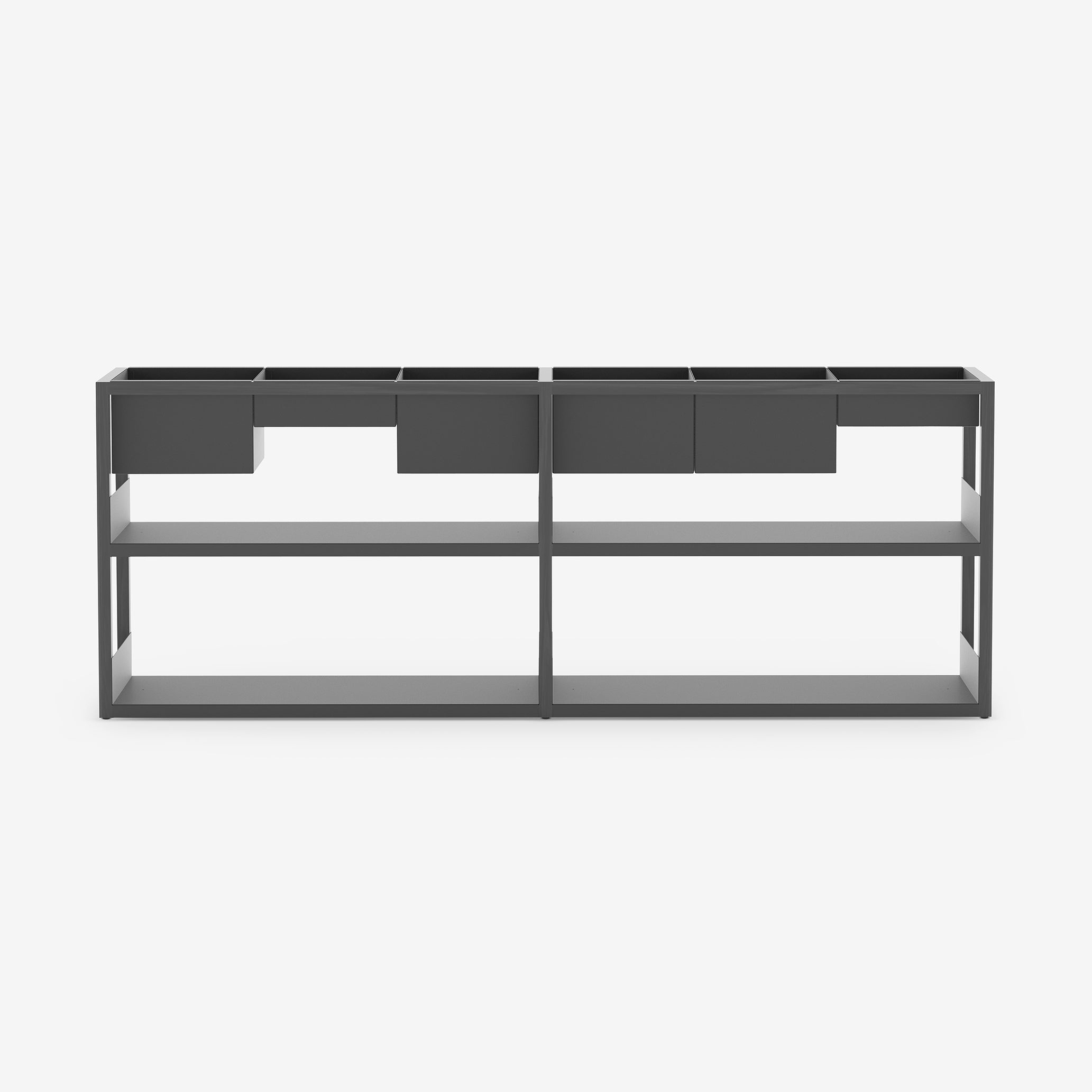 Lap Shelving Low | Storage | Black