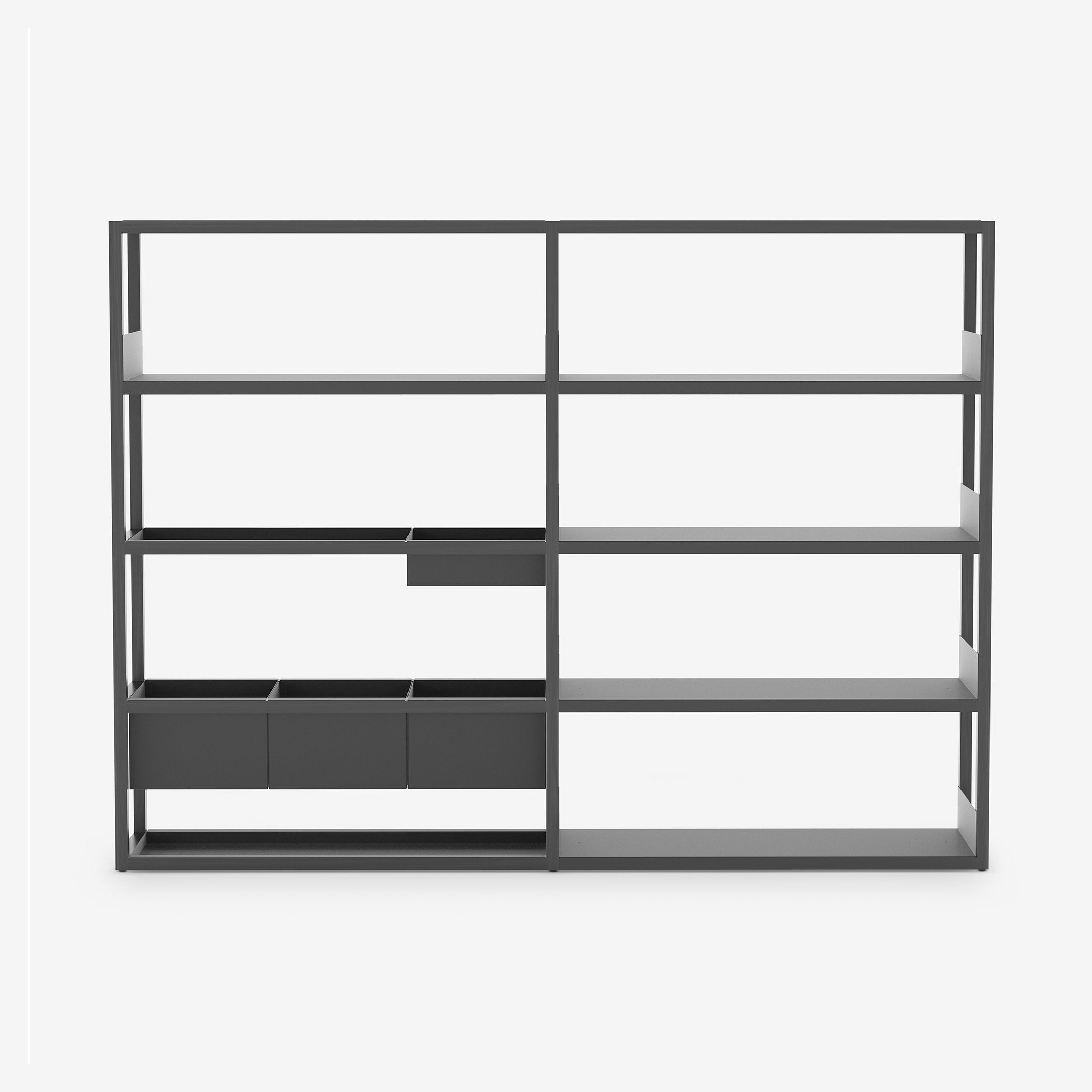 Lap Shelving Medium | Combination | Black