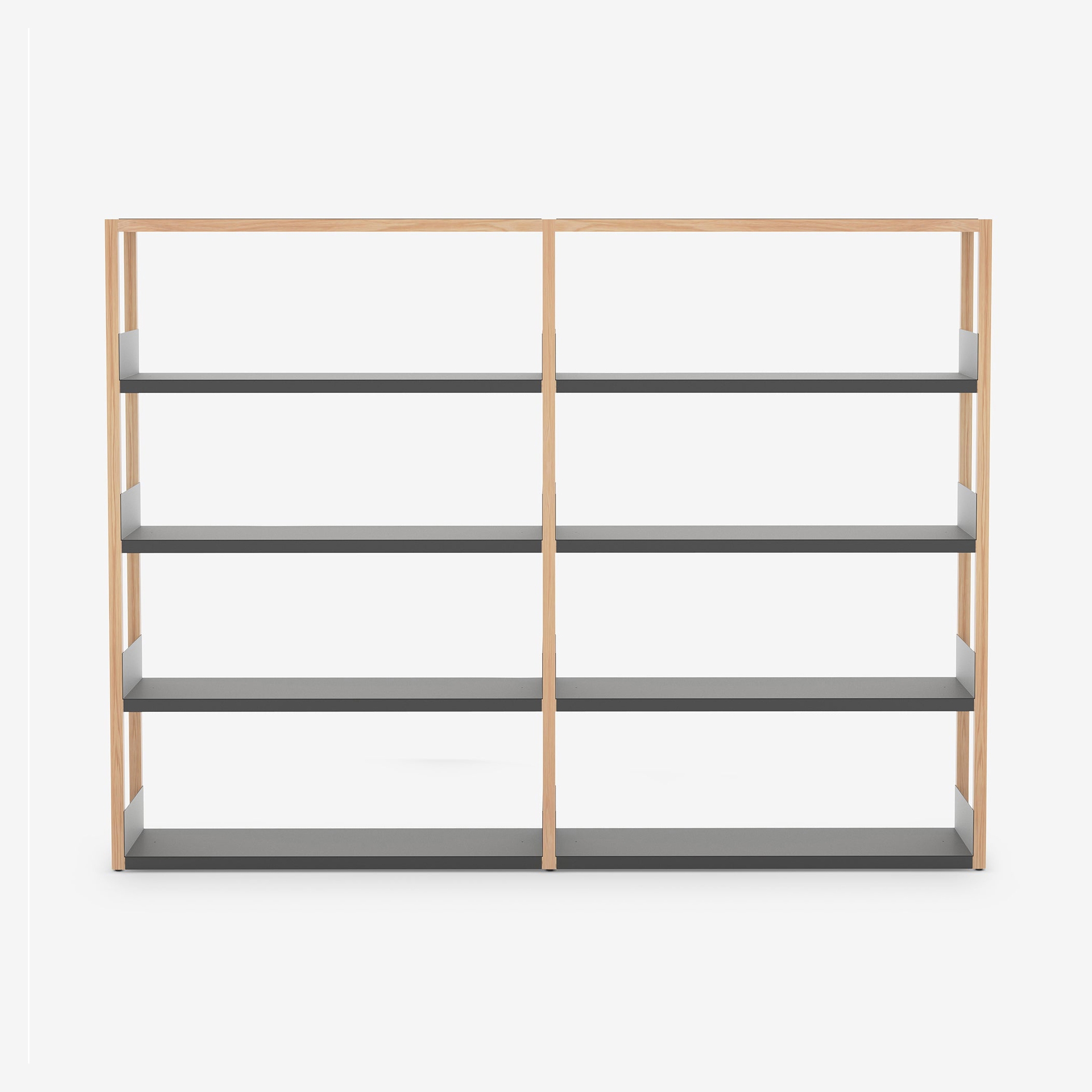 Lap Shelving Medium | Library | Oak / Black
