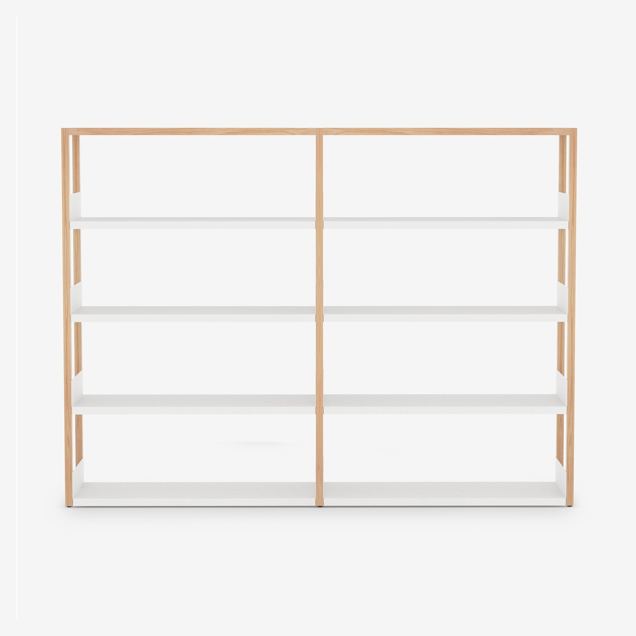 Lap Shelving Medium | Library | Oak / White