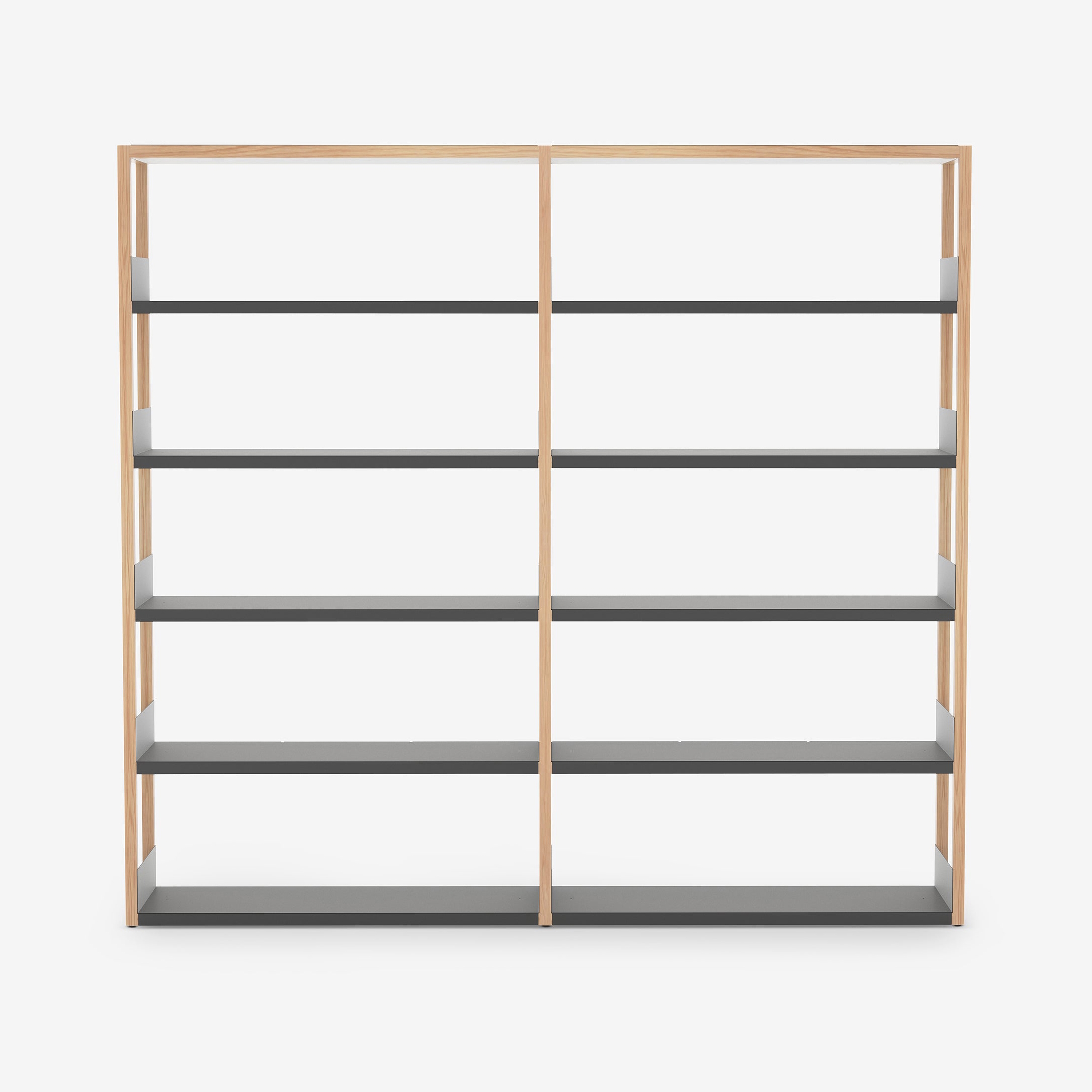 Lap Shelving Tall | Library | Oak / Black