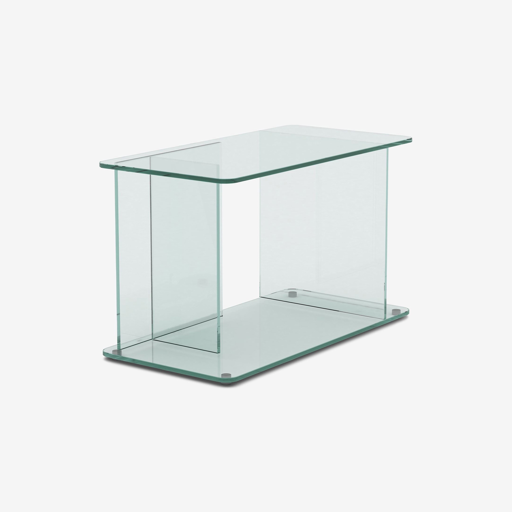 Lucent Large Side Table | Clear Glass