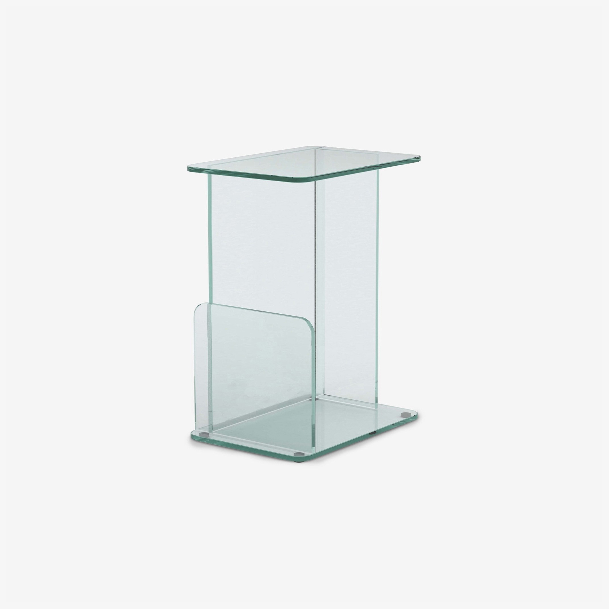 Lucent Small Side Table | Clear Glass