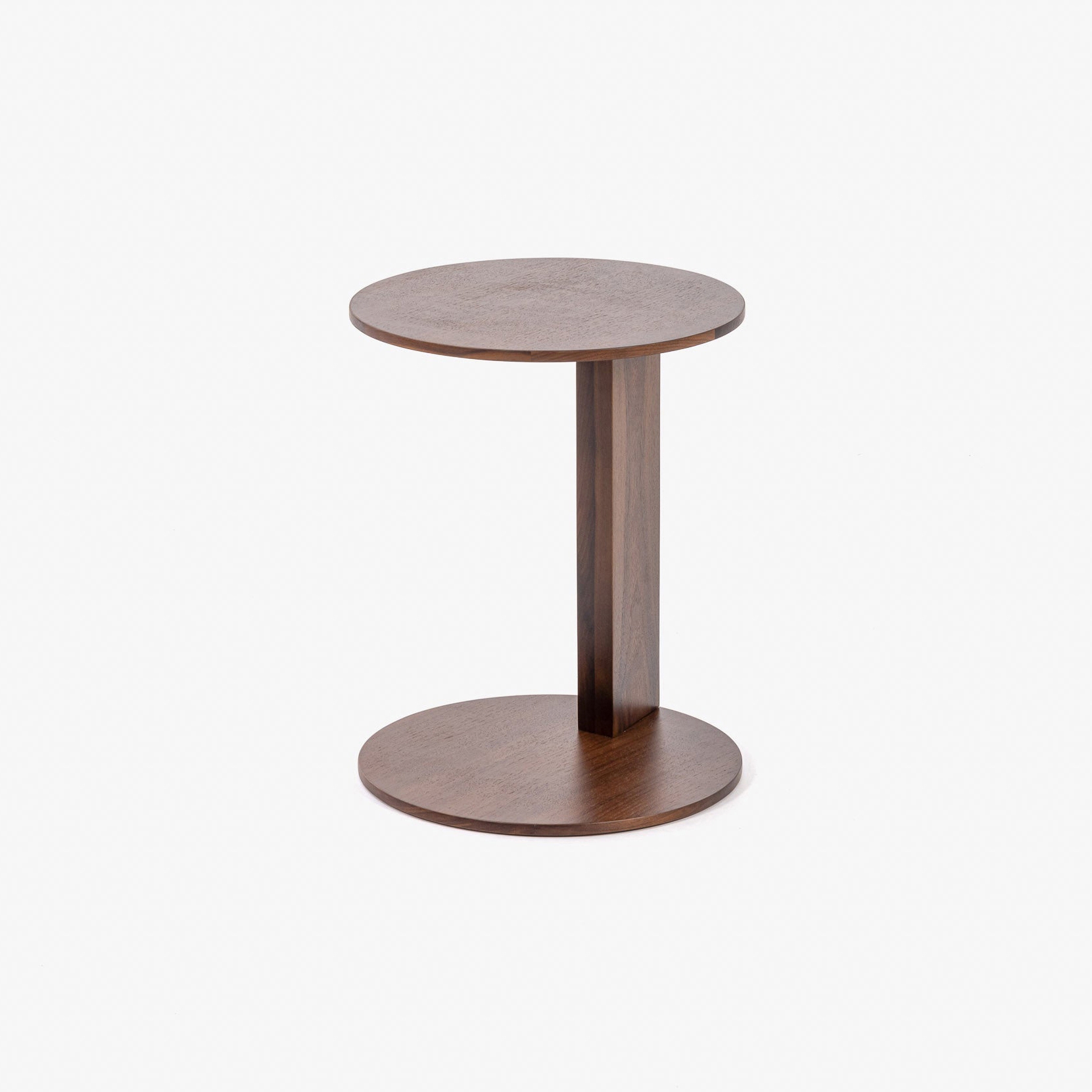 Display product Overhang Round Table | Walnut from manufacturer Case Furniture