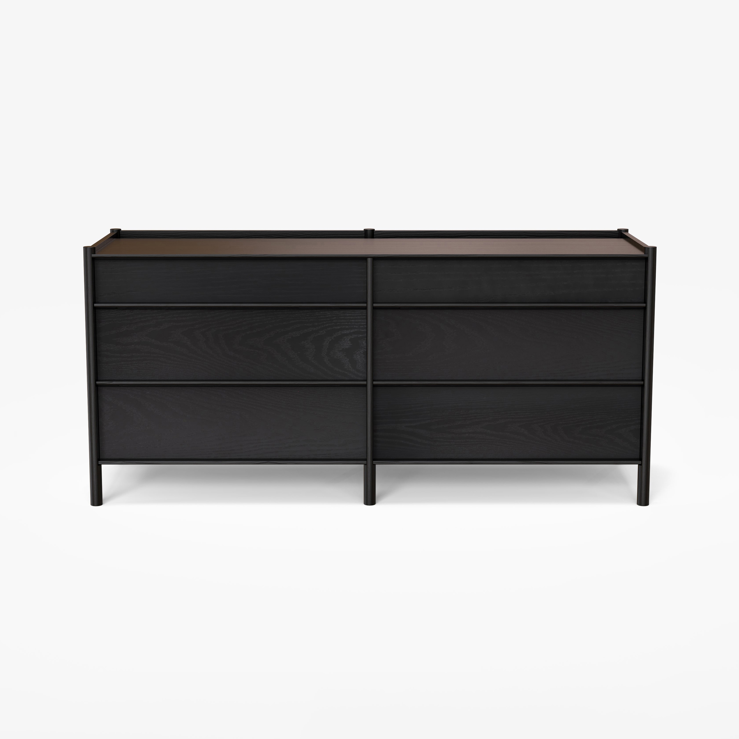 Pala Double Chest Of Drawers | Black