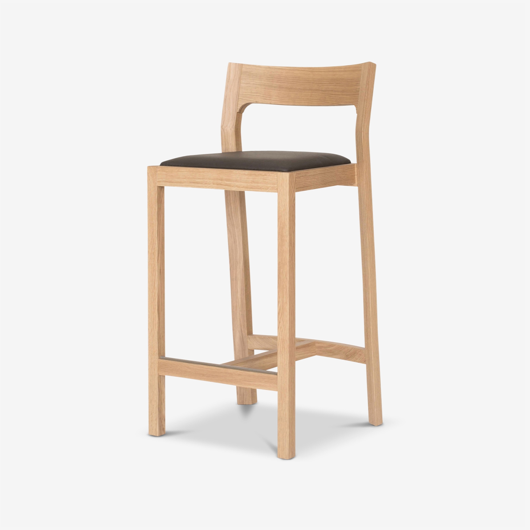 Profile Stool | Oak / Brown