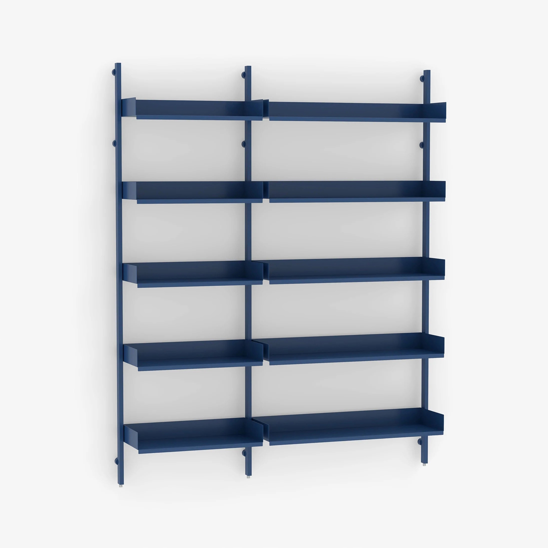 Slot Shelving Double | Deep Blue - width 600 / 900 mm