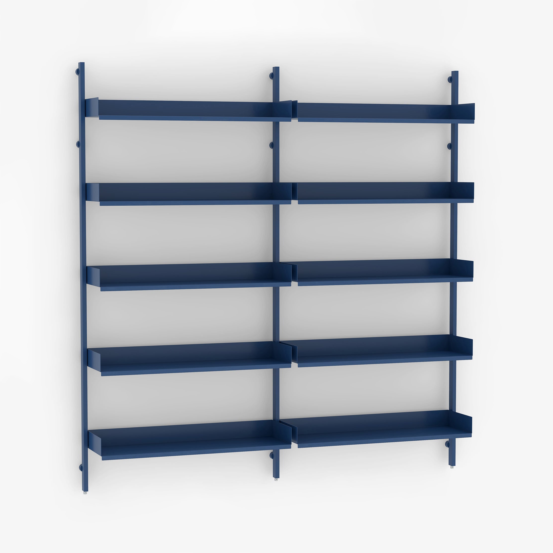 Slot Shelving Double | Deep Blue - width 900 / 900 mm