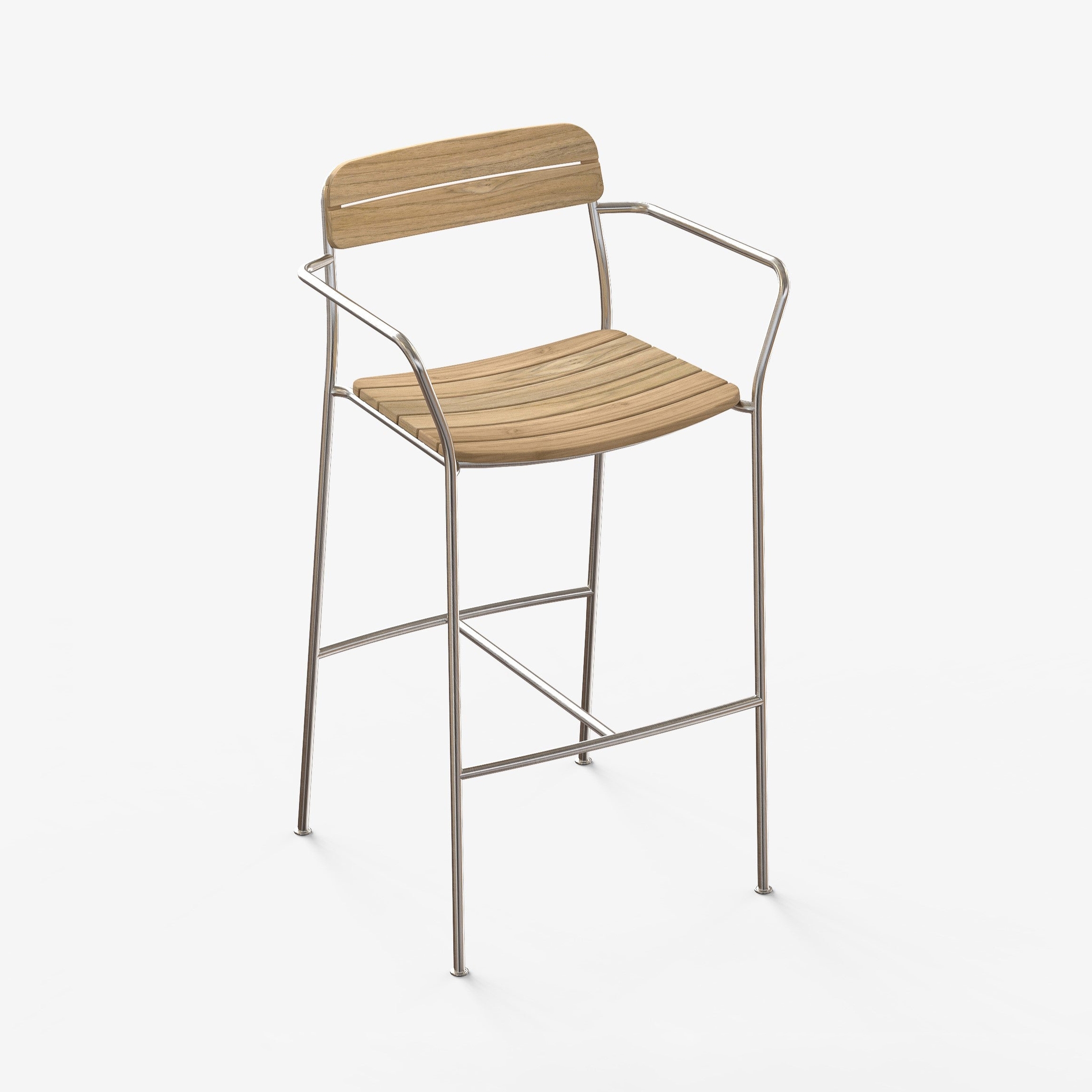 Display product Solas Bar Stool | Teak from manufacturer Case Furniture
