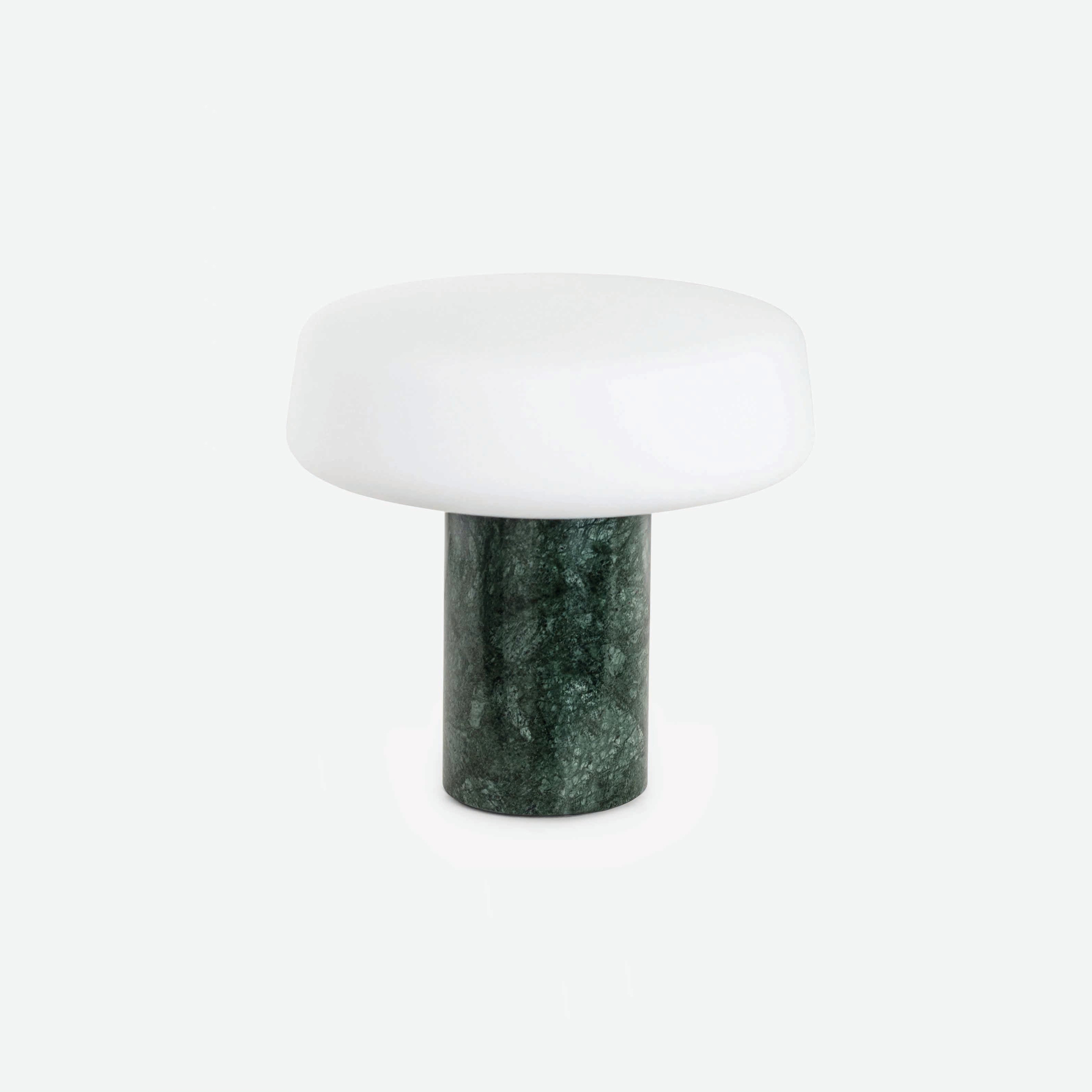 Display product Solid Rechargeable Table Light | Serpentine Marble from manufacturer Case Furniture