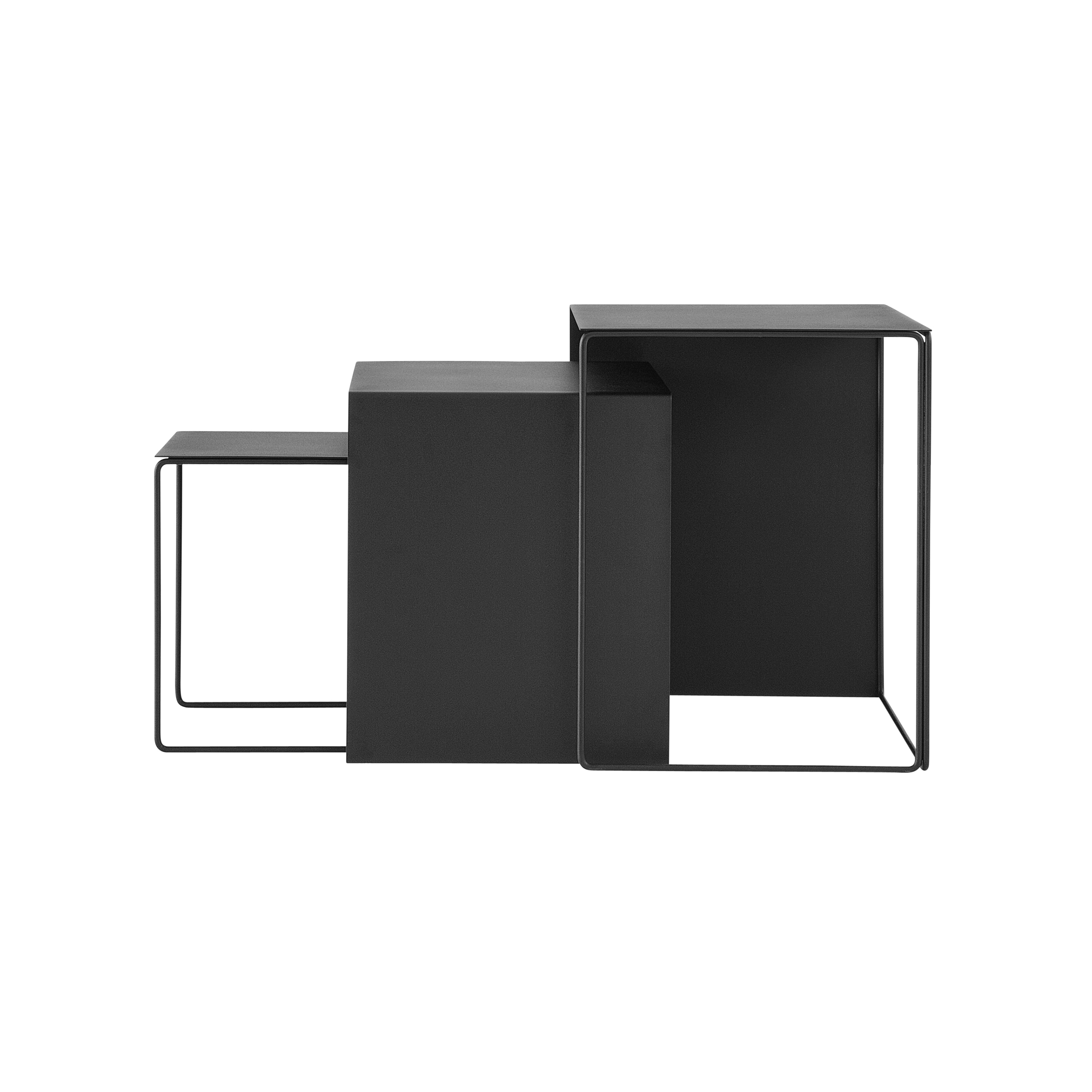Mostrar el producto Cluster Tables - Set of 3 - Black del fabricante ferm LIVING