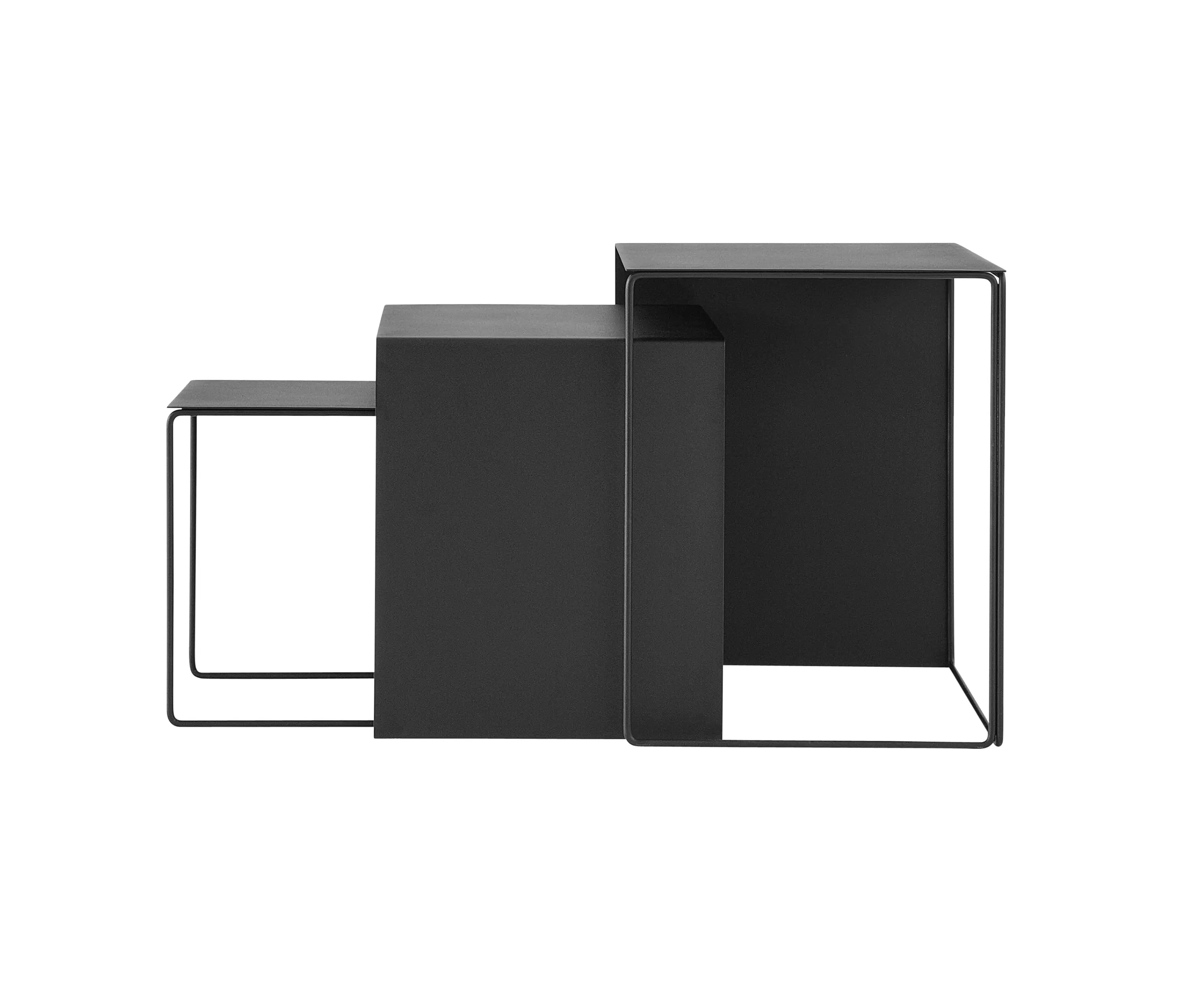ferm LIVING - Cluster Tables - Set of 3 - Black
