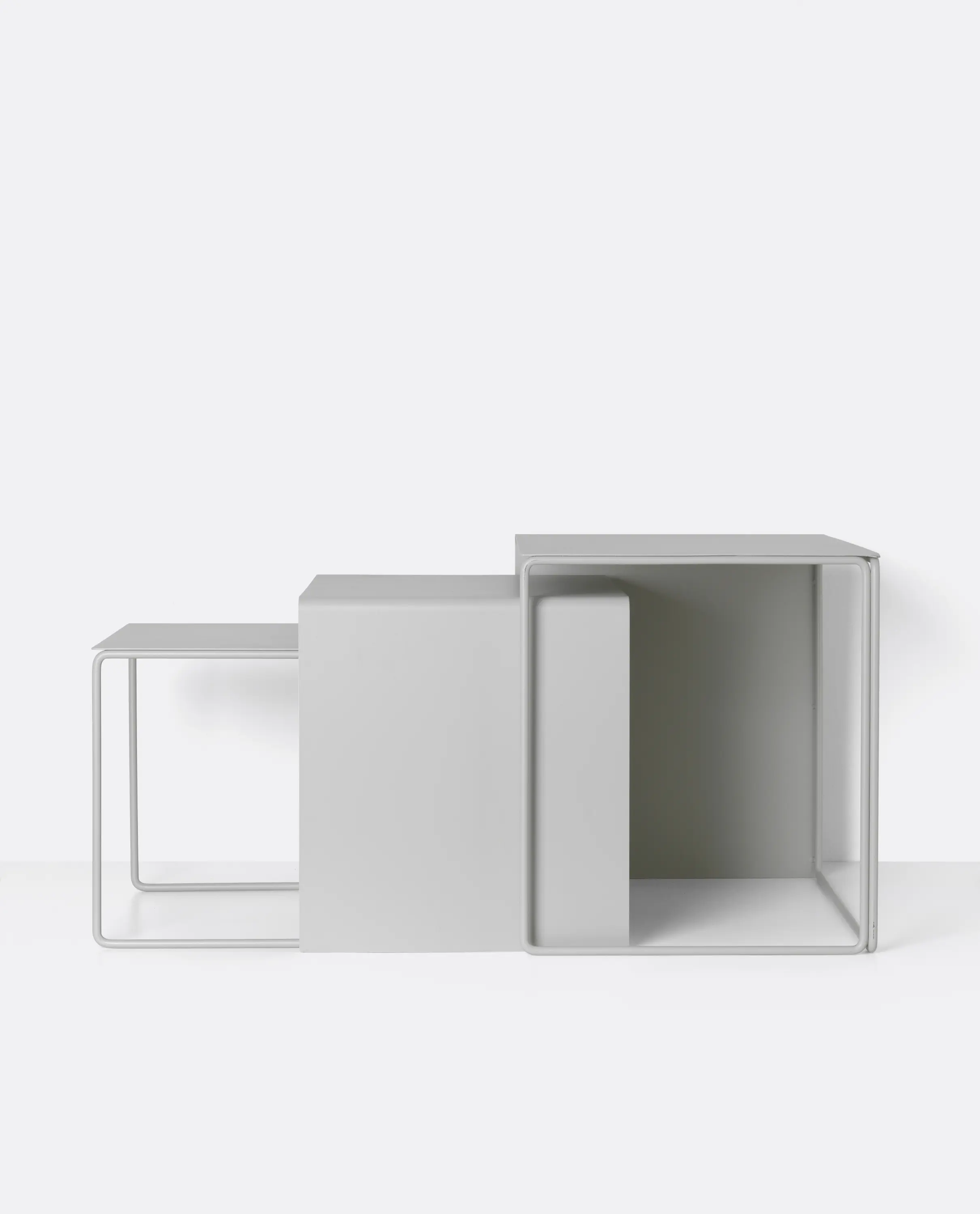 ferm LIVING - Cluster Tables - Set of 3- Light Grey