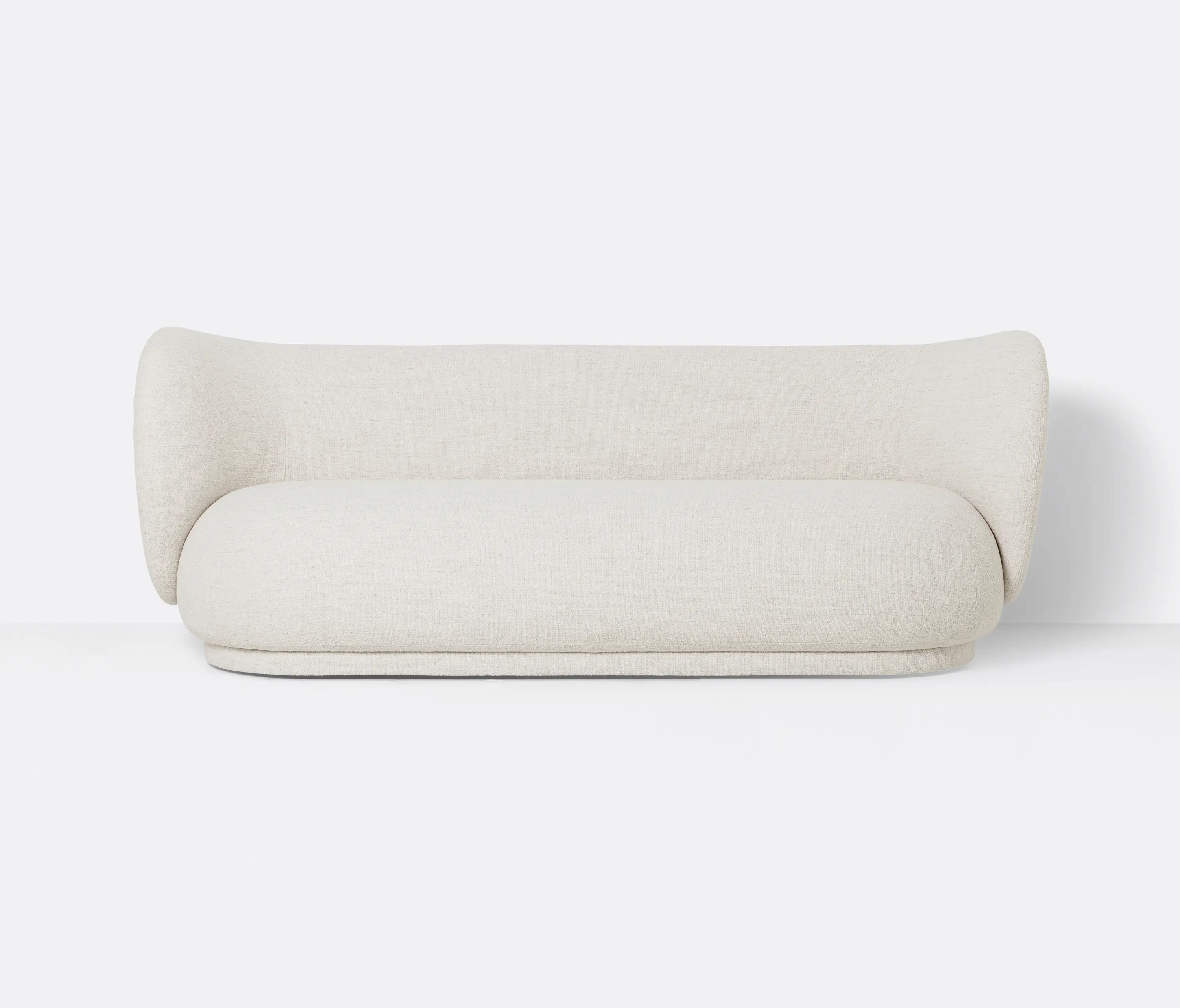 ferm LIVING - Rico 3-Seater Sofa - Bouclé - Off-White