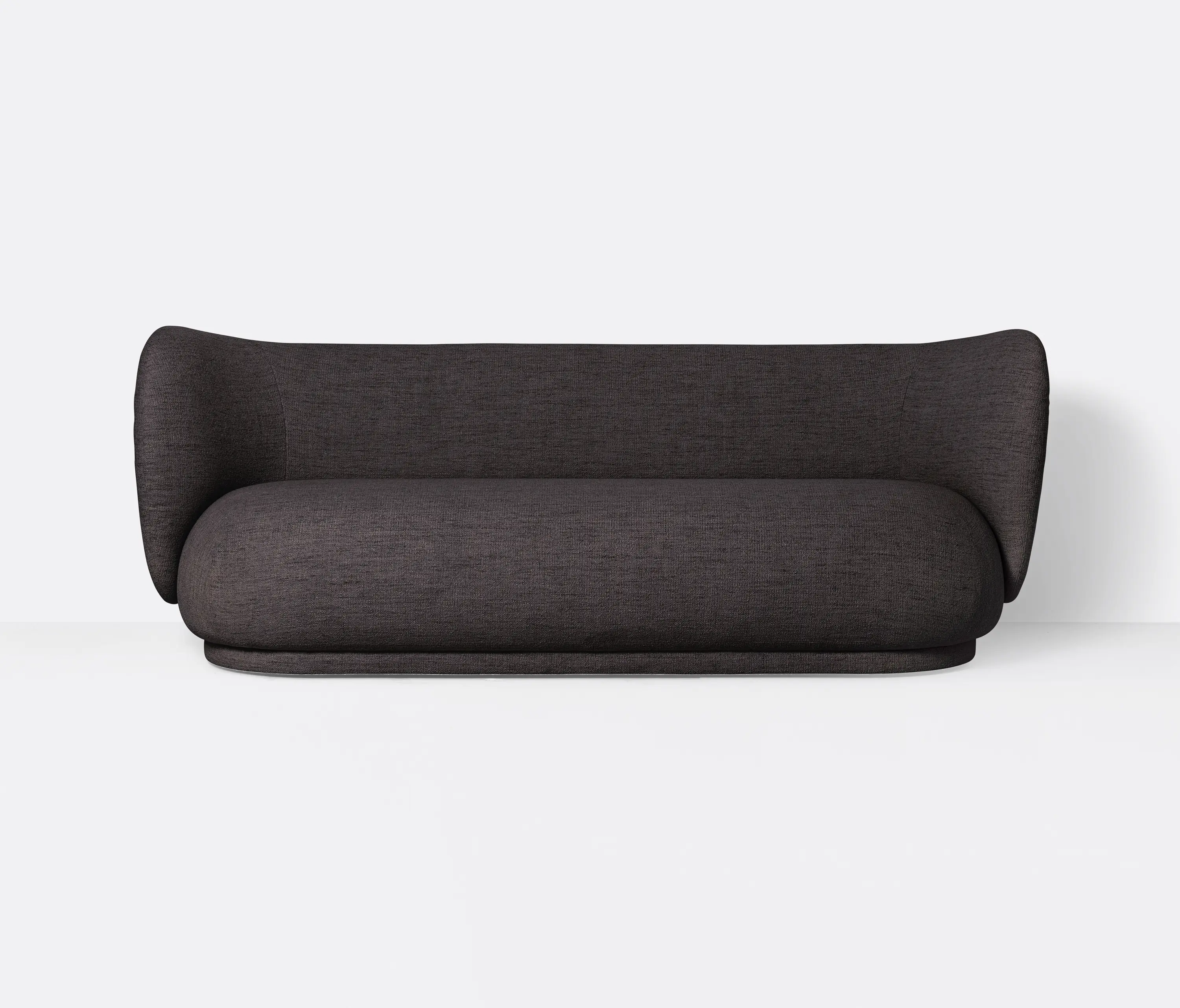 ferm LIVING - Rico 3-Seater Sofa - Bouclé - Dark Grey