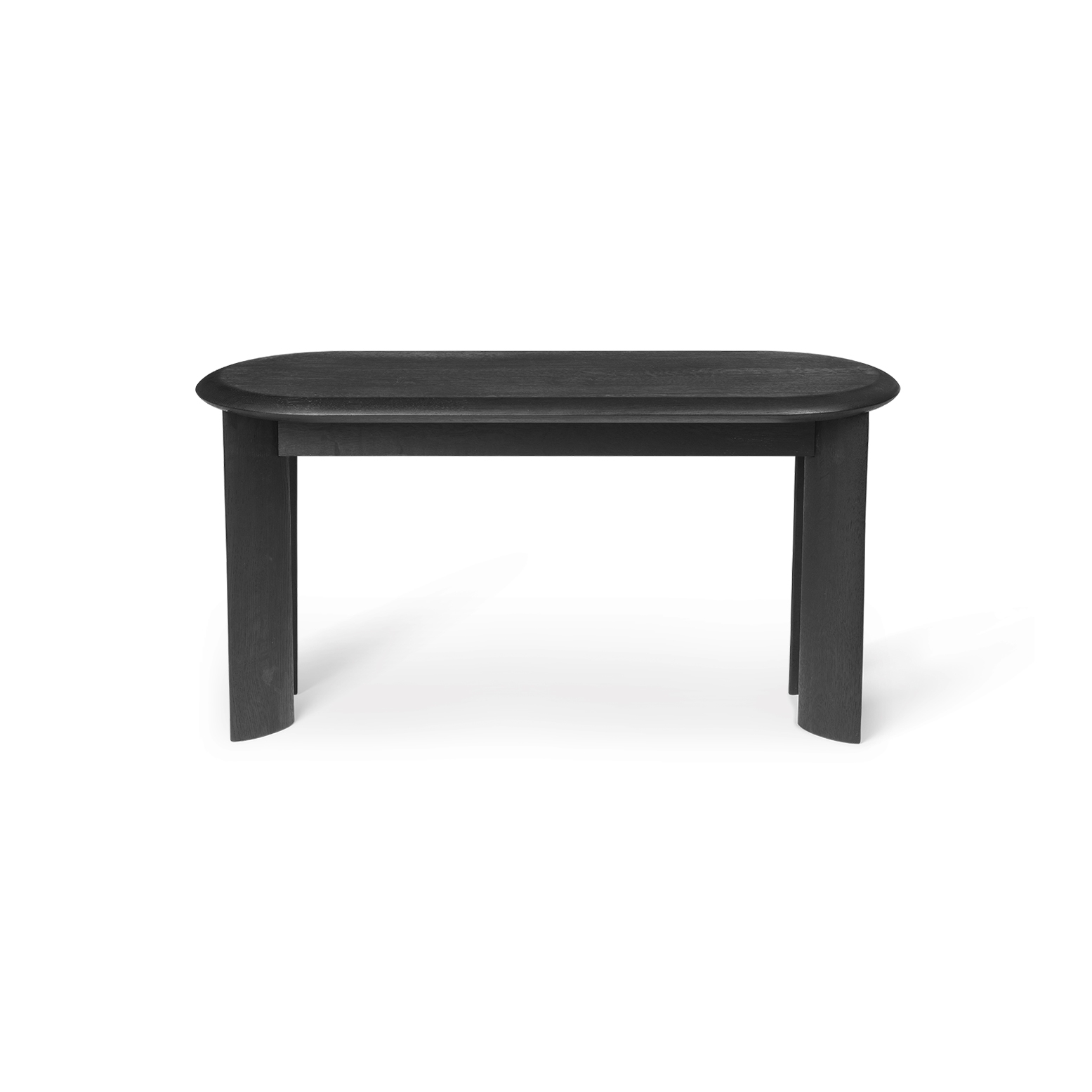 Display product Bevel Bench - Black Oiled Oak from manufacturer ferm LIVING