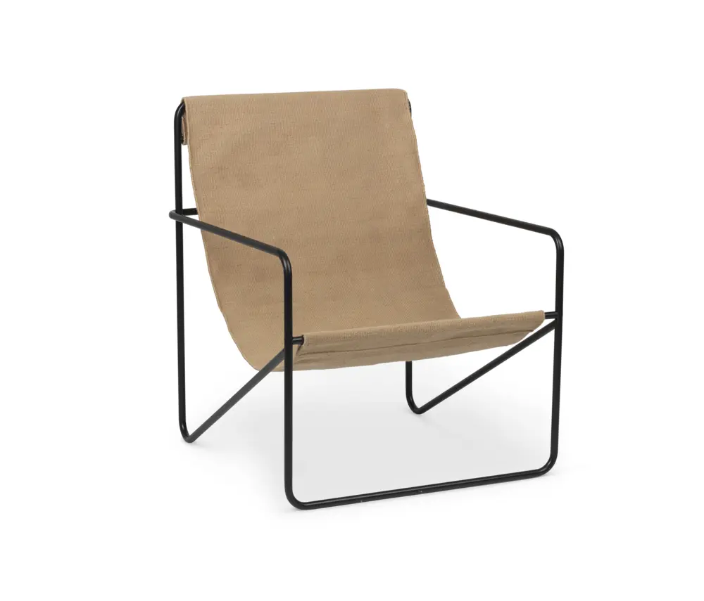 ferm LIVING - Desert Lounge Chair - Black/Sand