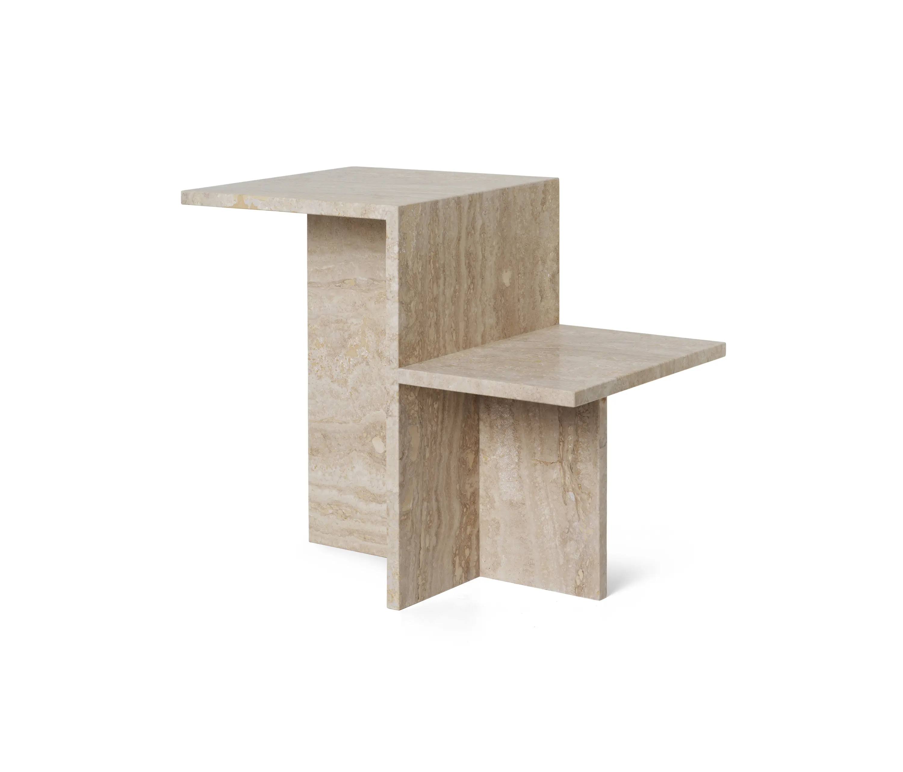 ferm LIVING - Distinct Side Table - Travertine
