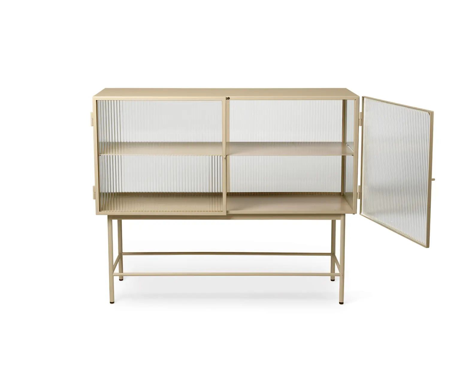 ferm LIVING - Haze Sideboard - Reeded glass - Cashmere