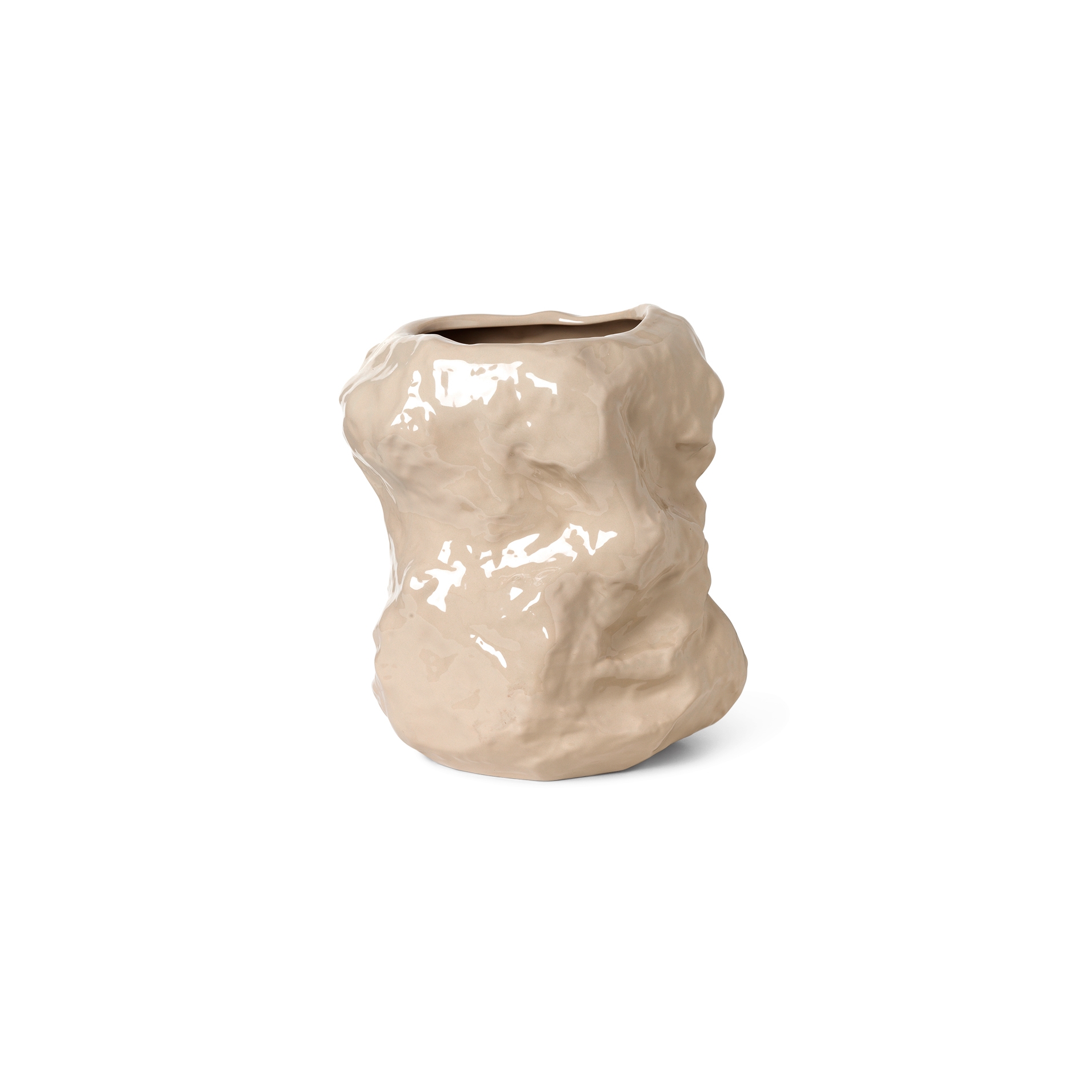 Afficher le produit Tuck Vase - Cashmere du fabricant ferm LIVING