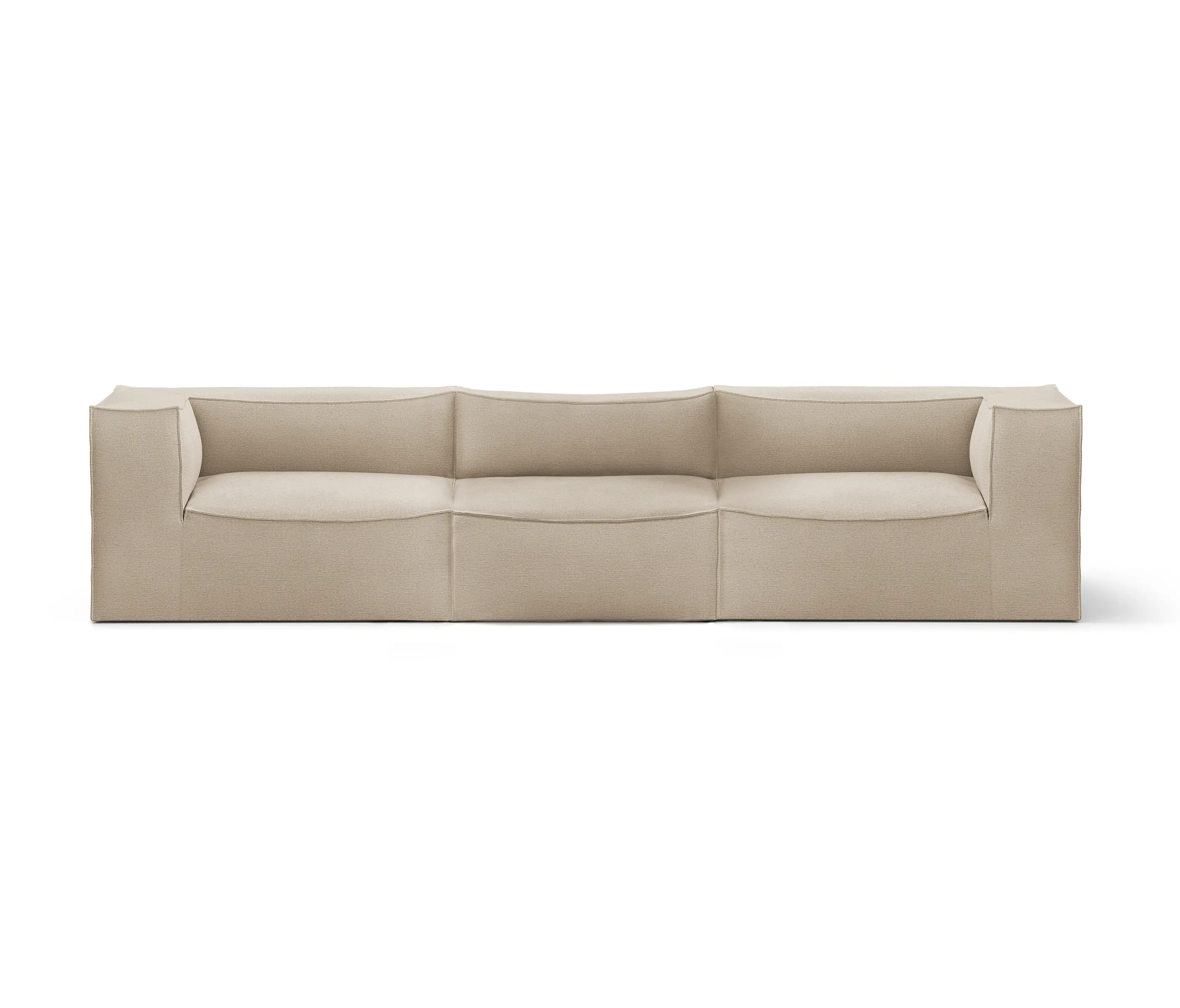 ferm LIVING - Catena Armrest L L400 Wool Boucle - Nat
