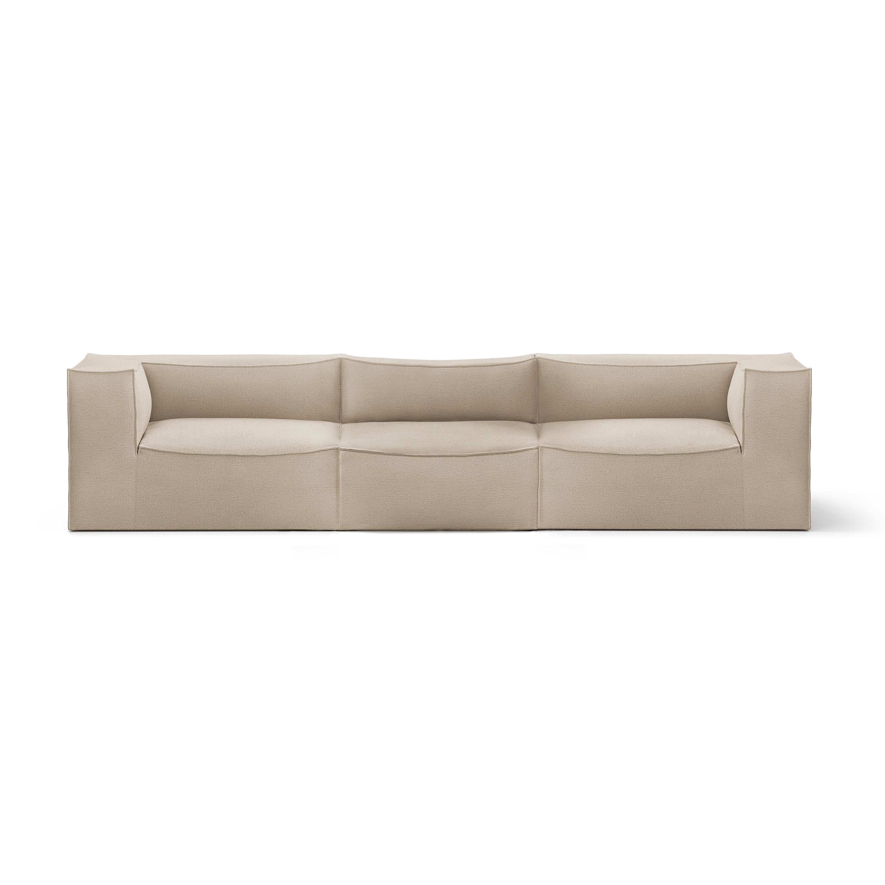 Display product Catena Armrest L L400 Wool Boucle - Nat from manufacturer ferm LIVING