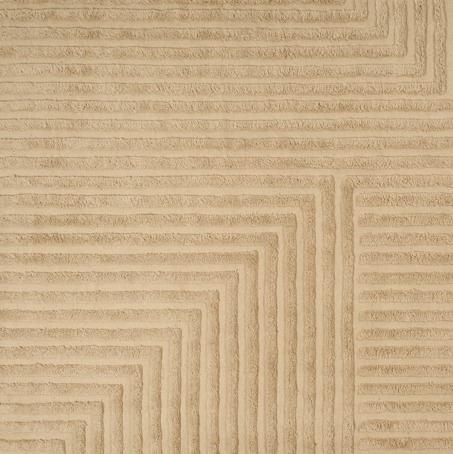 Display product Crease Wool Rug - Large - Light Sand from manufacturer ferm LIVING