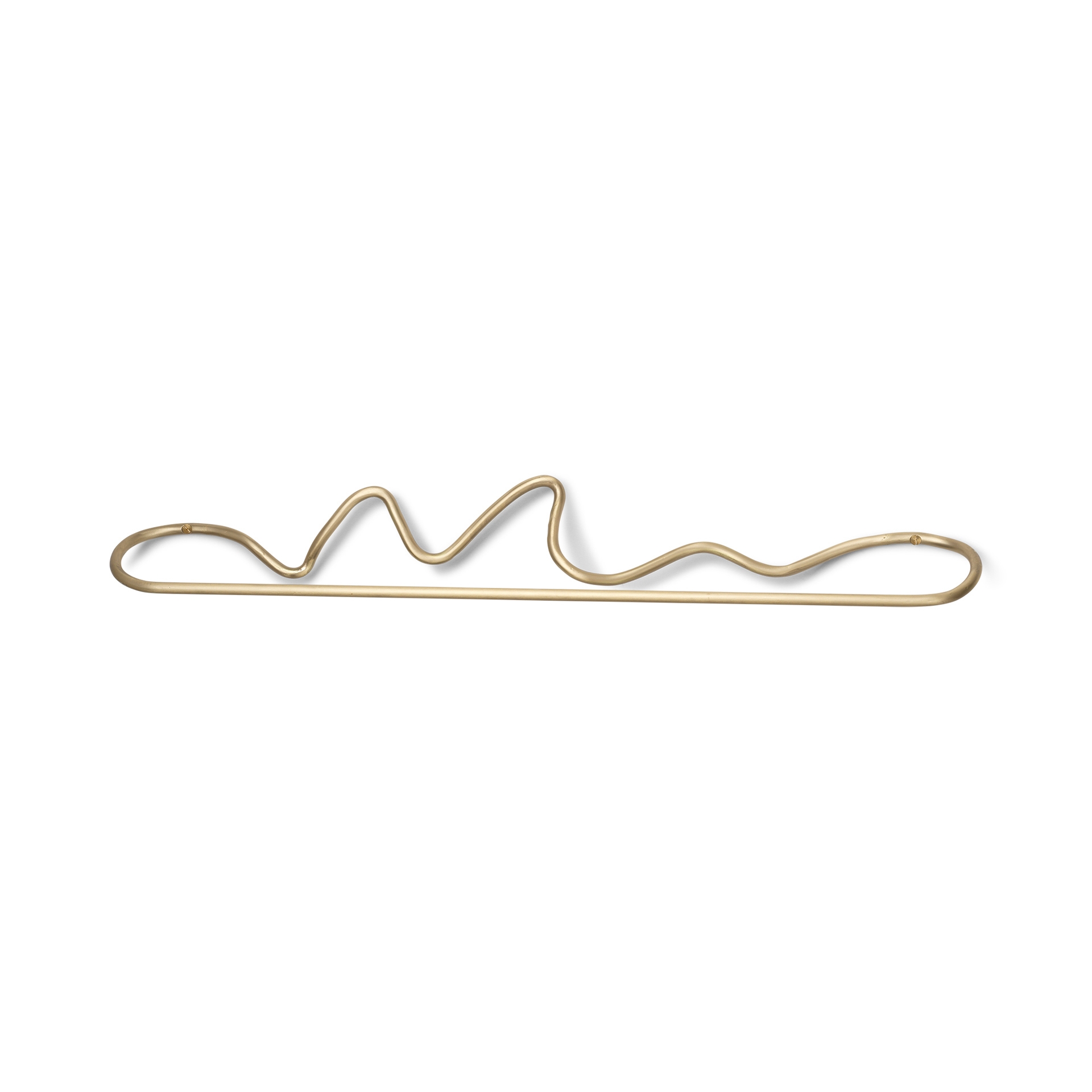 Display product Curvature Towel Hanger - Brass from manufacturer ferm LIVING