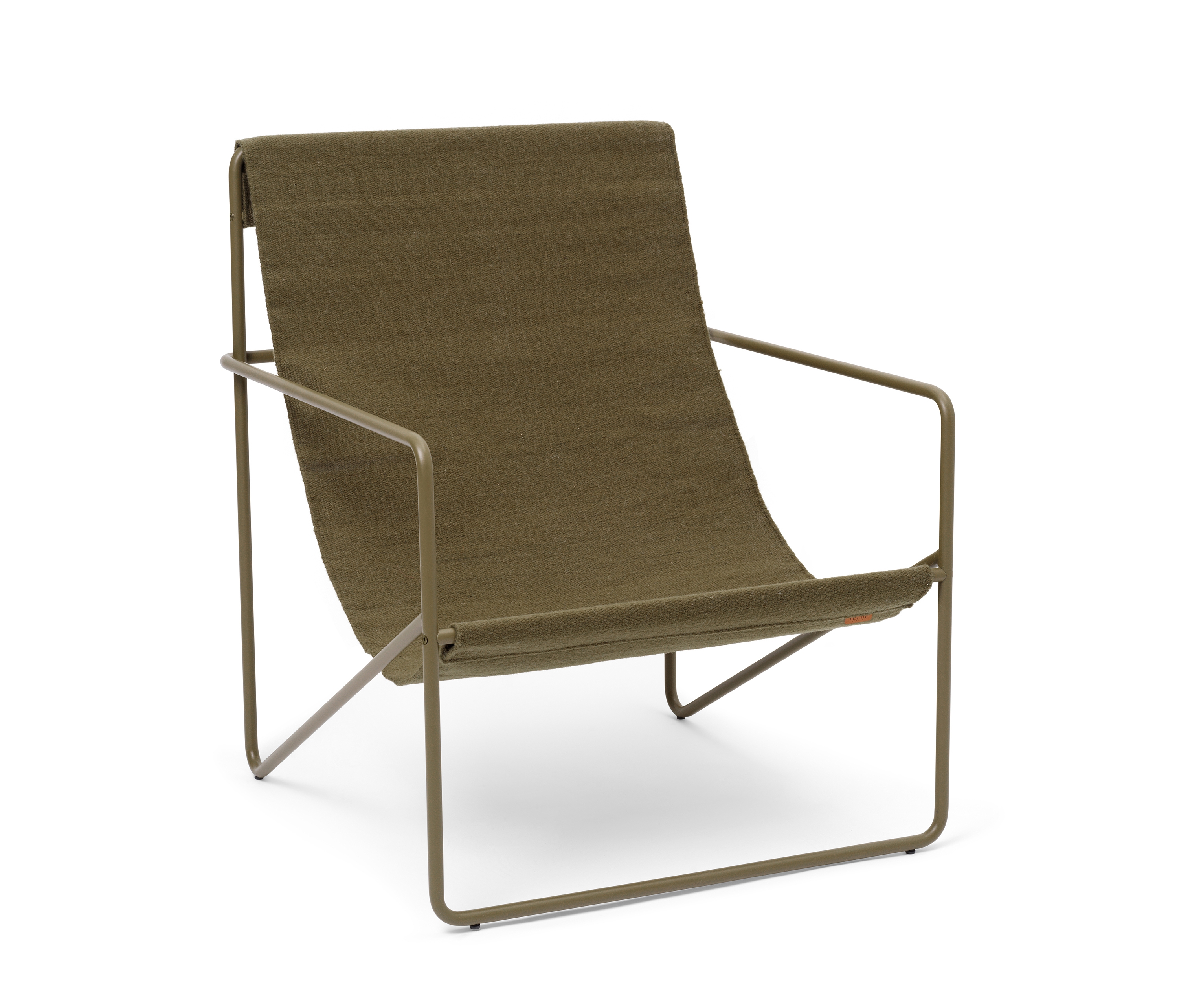 Afficher le produit Desert Lounge Chair - Olive/Olive du fabricant ferm LIVING
