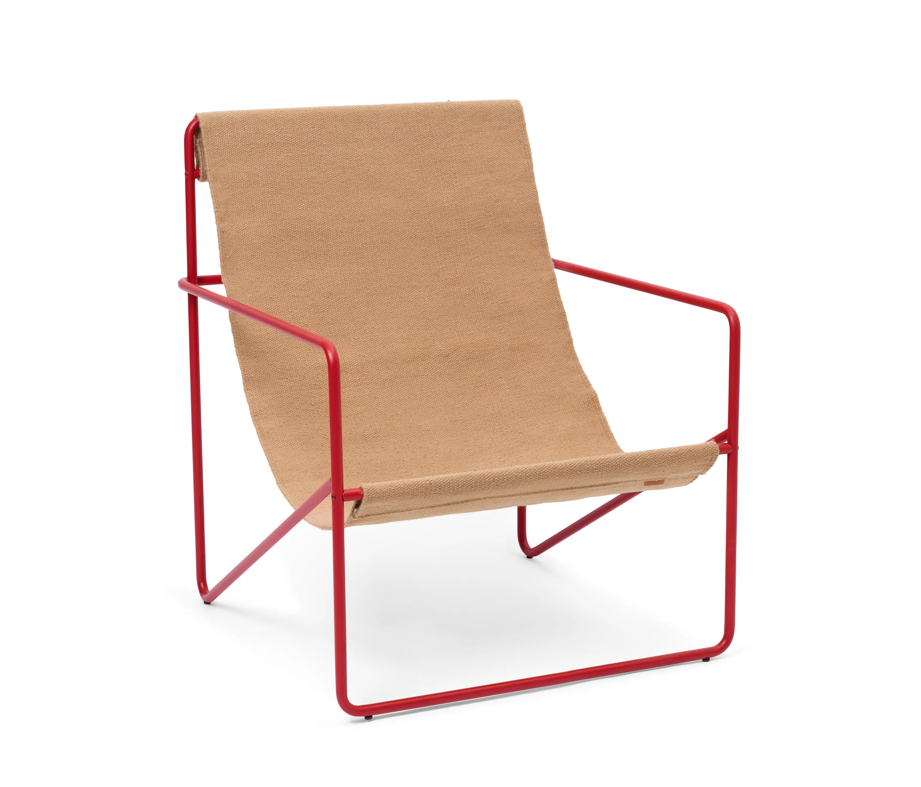 ferm LIVING - Desert Lounge Chair - Poppy Red/Sand