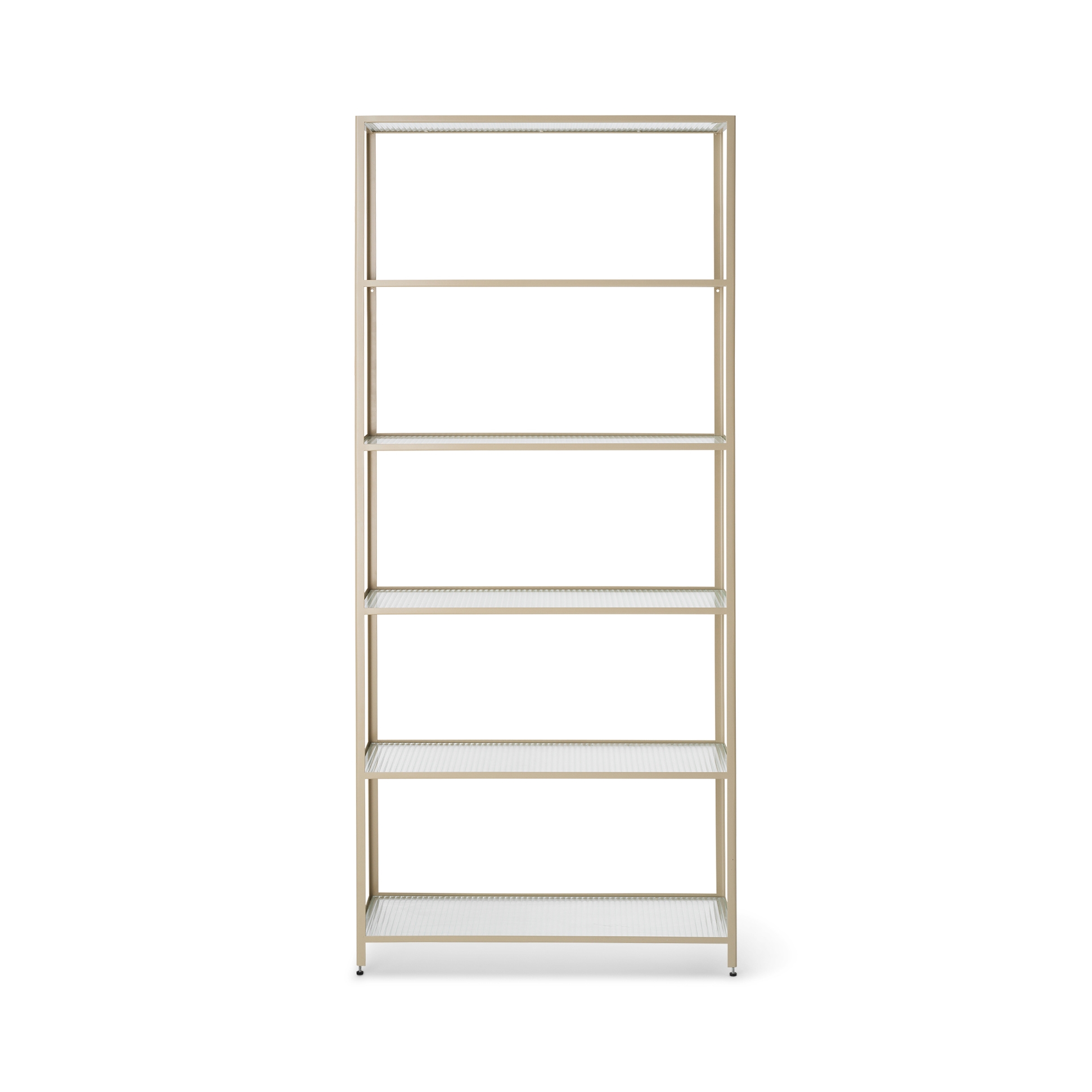 Haze Bookcase - Reeded glass - Cashmere