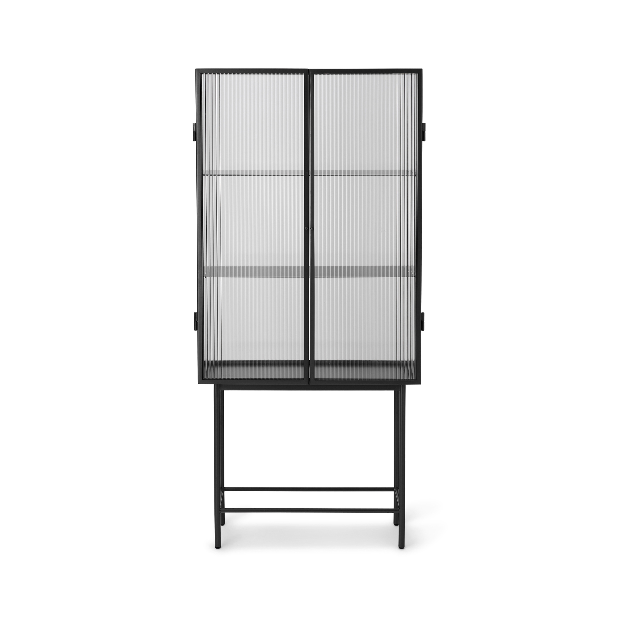Display product Haze Vitrine - Reeded glass Black from manufacturer ferm LIVING