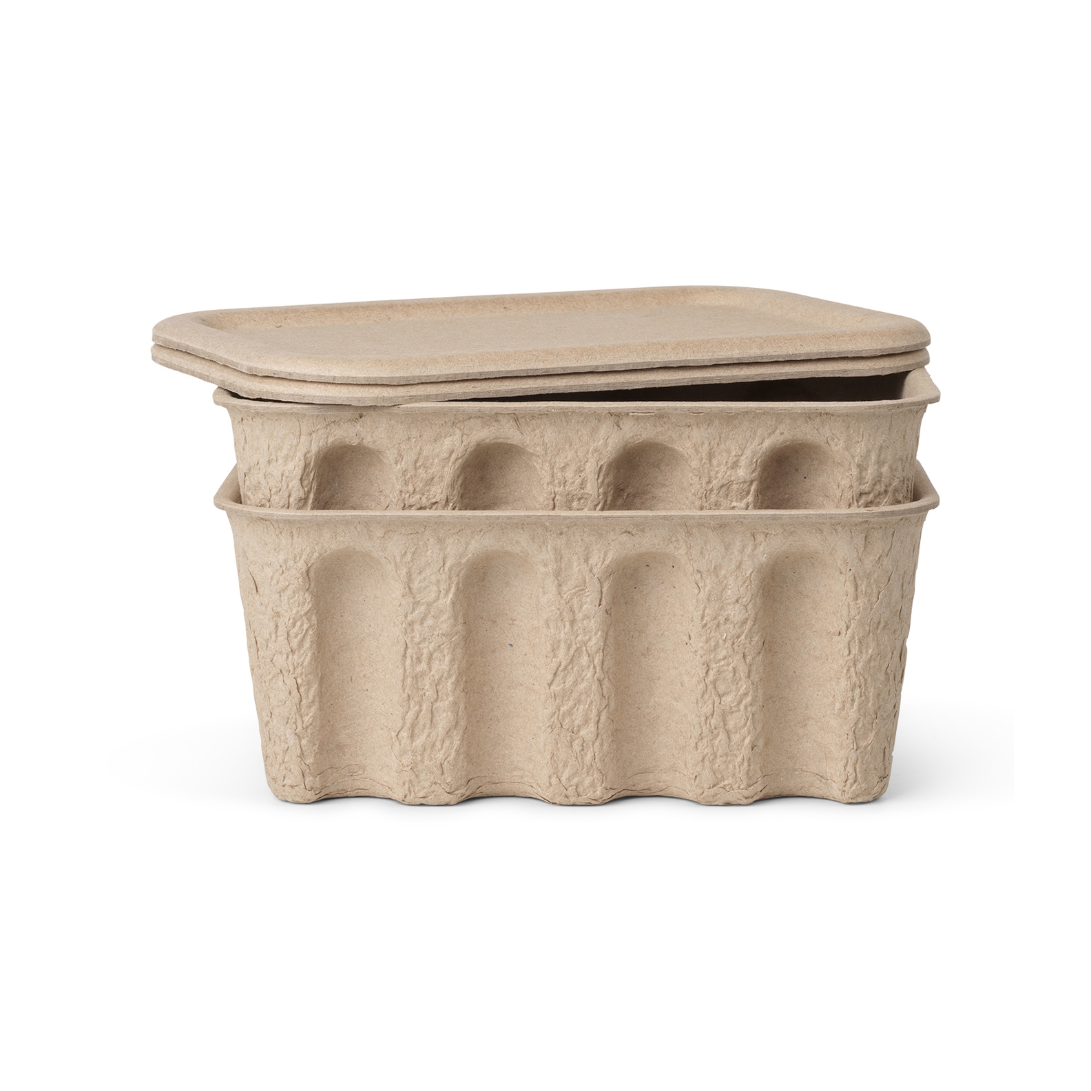Produkt Paper Pulp Box - Small - Set of 2 - Brow des Herstellers ferm LIVING anzeigen