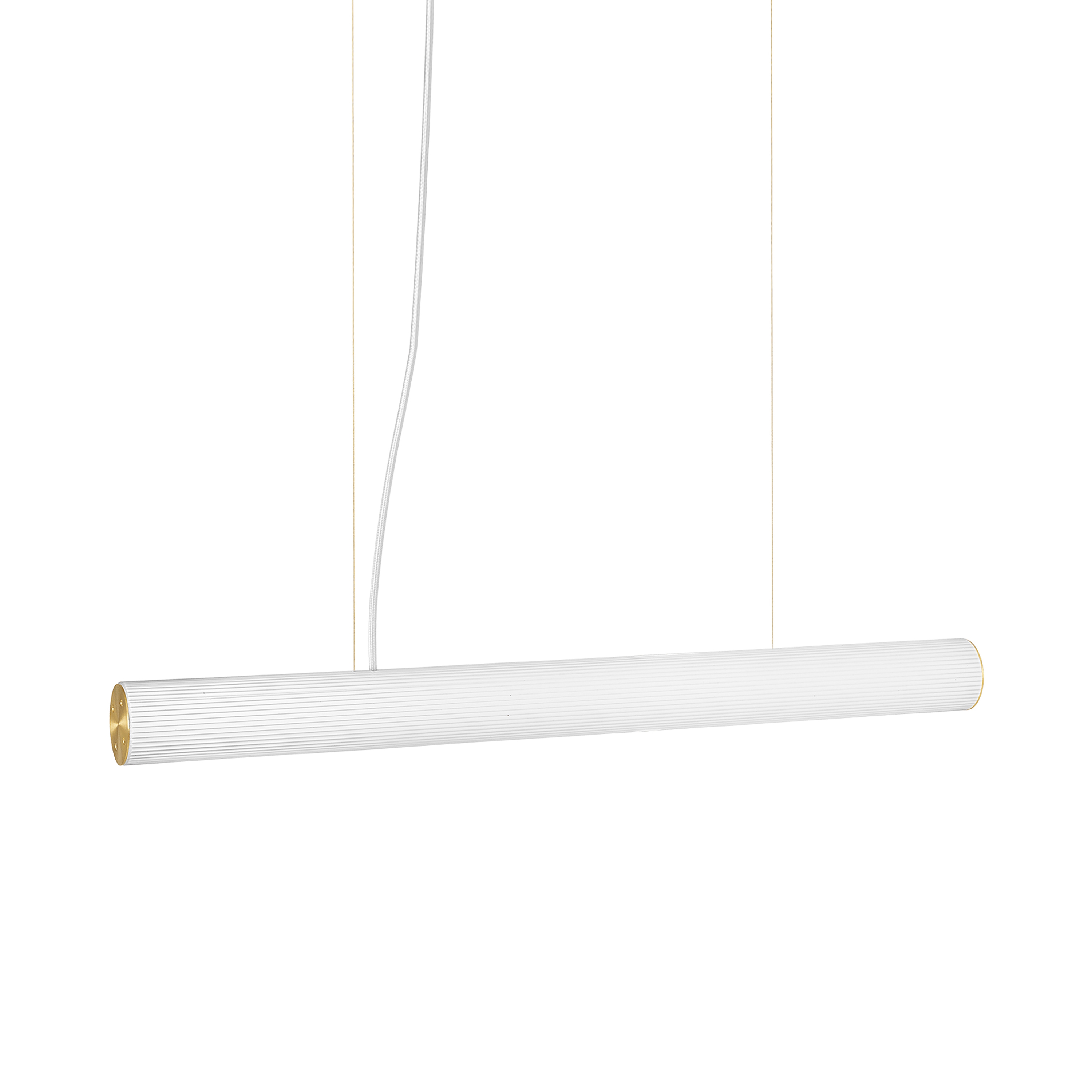 Display product Vuelta Pendant 100-White/Brass from manufacturer ferm LIVING