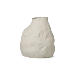 VULCA VASE - MEDIUM - OFF-WHITE STONE - Vases from ferm LIVING
