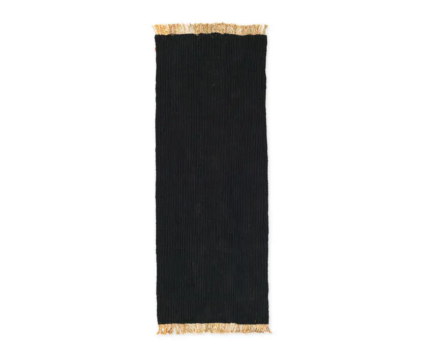 ferm LIVING - Block Runner - Black/Natural