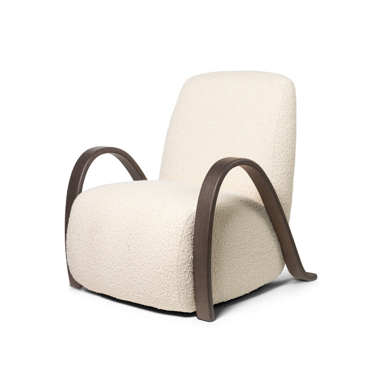 Buur Lounge Chair - Rich Velvet Pine