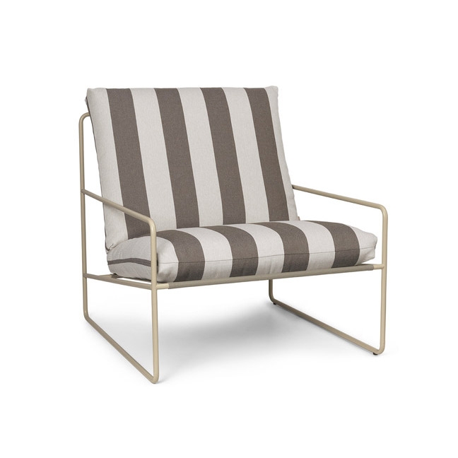 Mostra il prodotto Desert 1-seater Stripe - Cashmere/Chocolate del produttore ferm LIVING