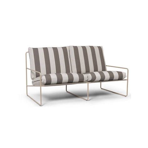 Desert 2-seater Stripe - Cashmere/Chocolate