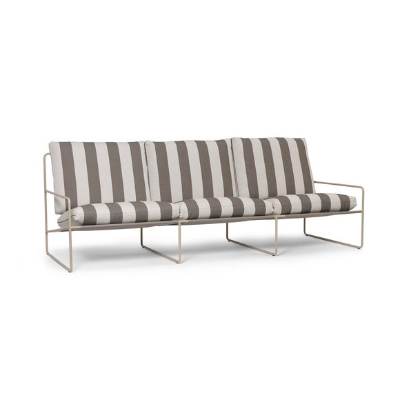 Desert 3-seater Stripe - Cashmere/Chocolate
